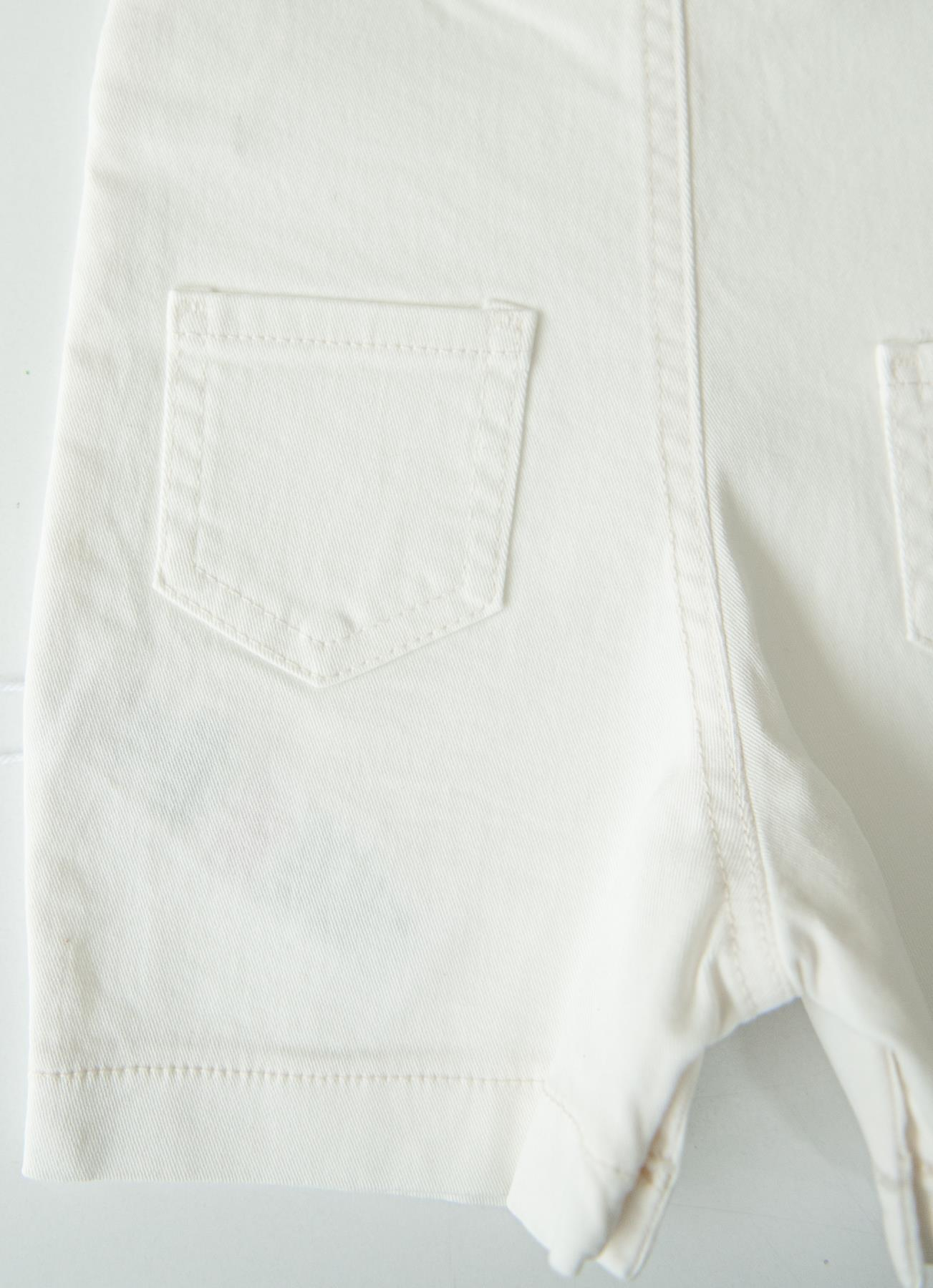 ORGANİK DEAN ŞORT SALOPET BEYAZ