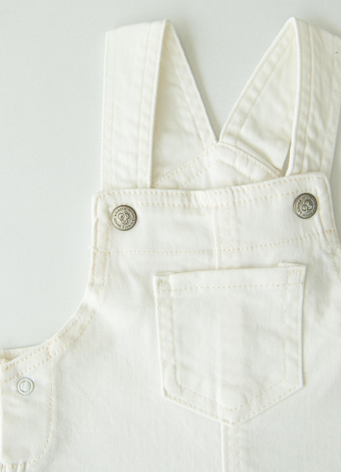 ORGANİK DEAN ŞORT SALOPET BEYAZ