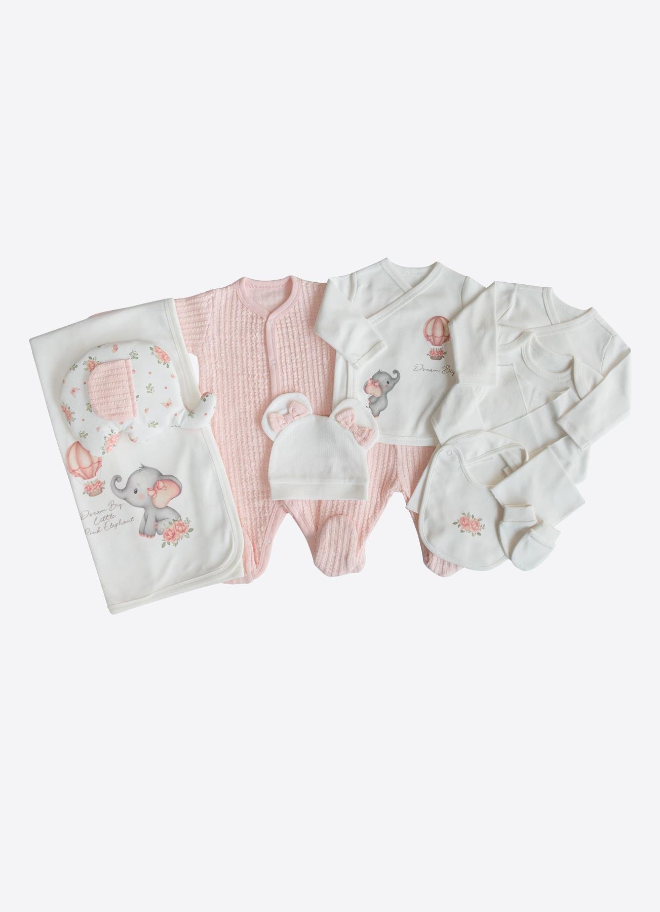 ORGANİK DREAM BIG 12'Lİ HASTANE ÇIKIŞ SETİ PEMBE