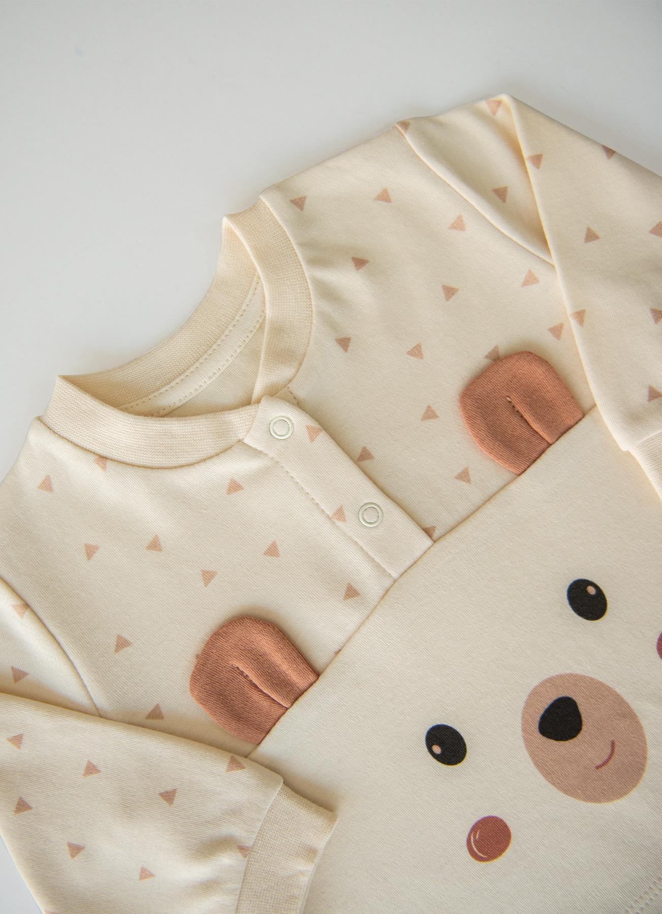 ORGANİK EAR BEAR 2'Lİ TAKIM NATURAL