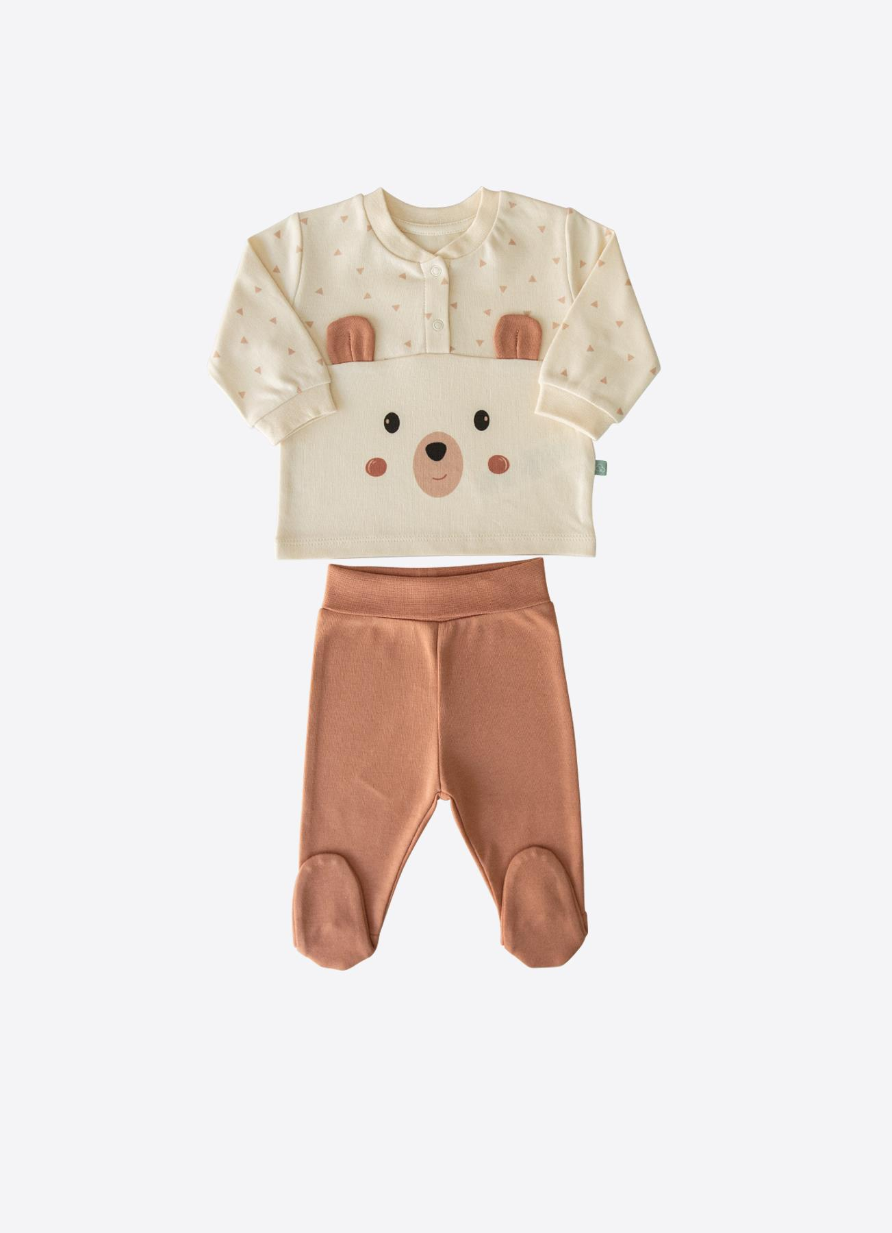 ORGANİK EAR BEAR 2'Lİ TAKIM NATURAL