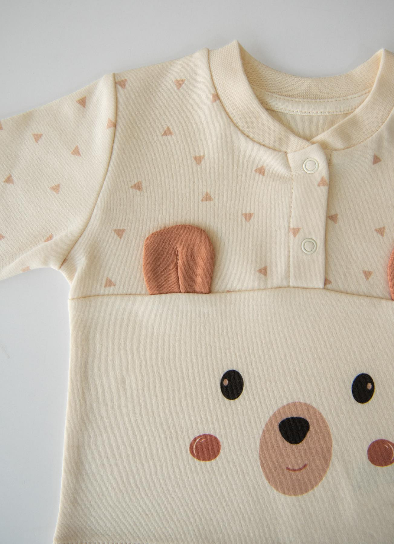ORGANİK EAR BEAR 2'Lİ TAKIM NATURAL