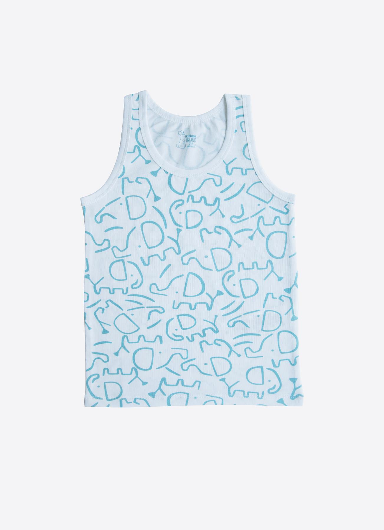 ORGANİK ELEPHANT 3'LÜ ATLET MAVİ