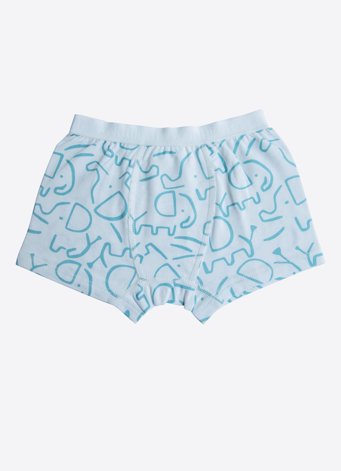 ORGANİK ELEPHANT 3'LÜ BOXER MAVİ