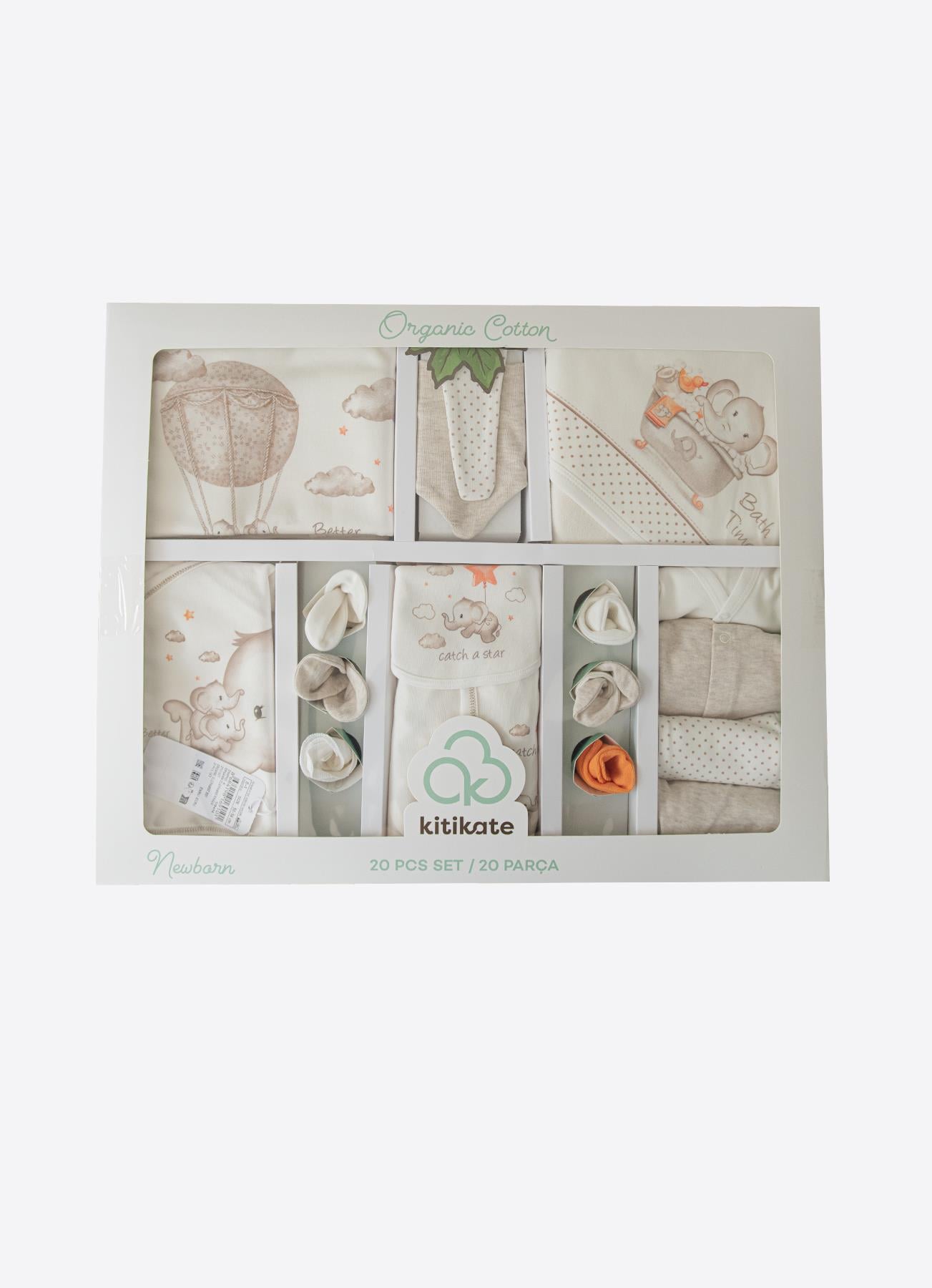 ORGANİK ELEPHANT ERKEK 21'Lİ SET EKRU