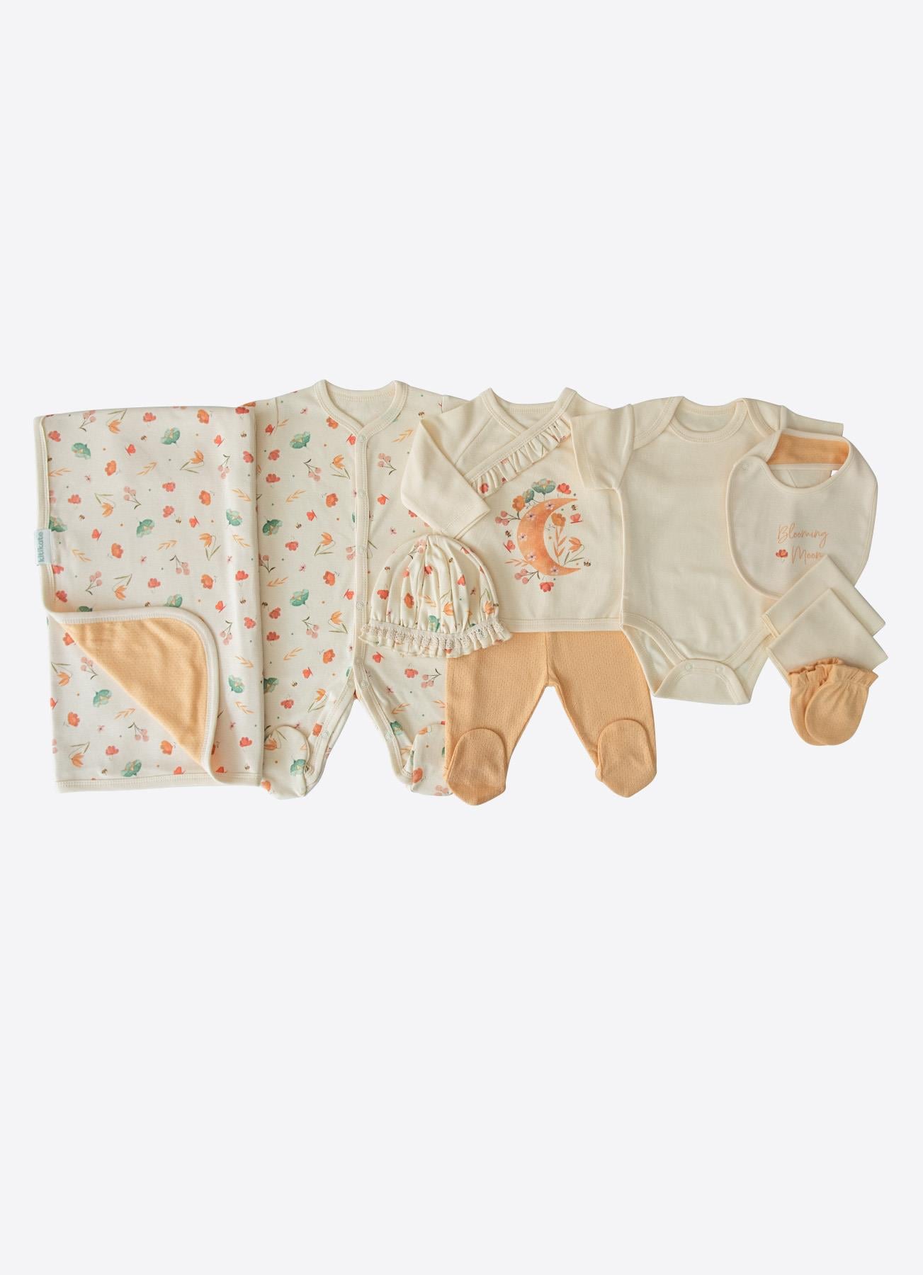 ORGANİK FLOWERS 10'LU ZIBIN SET NATURAL