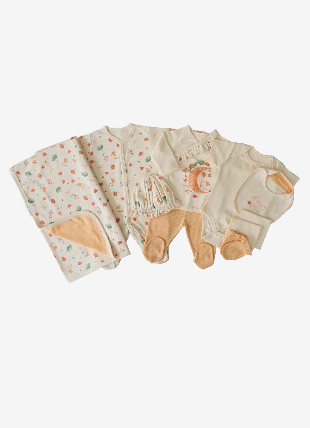 ORGANİK FLOWERS 10'LU ZIBIN SET NATURAL