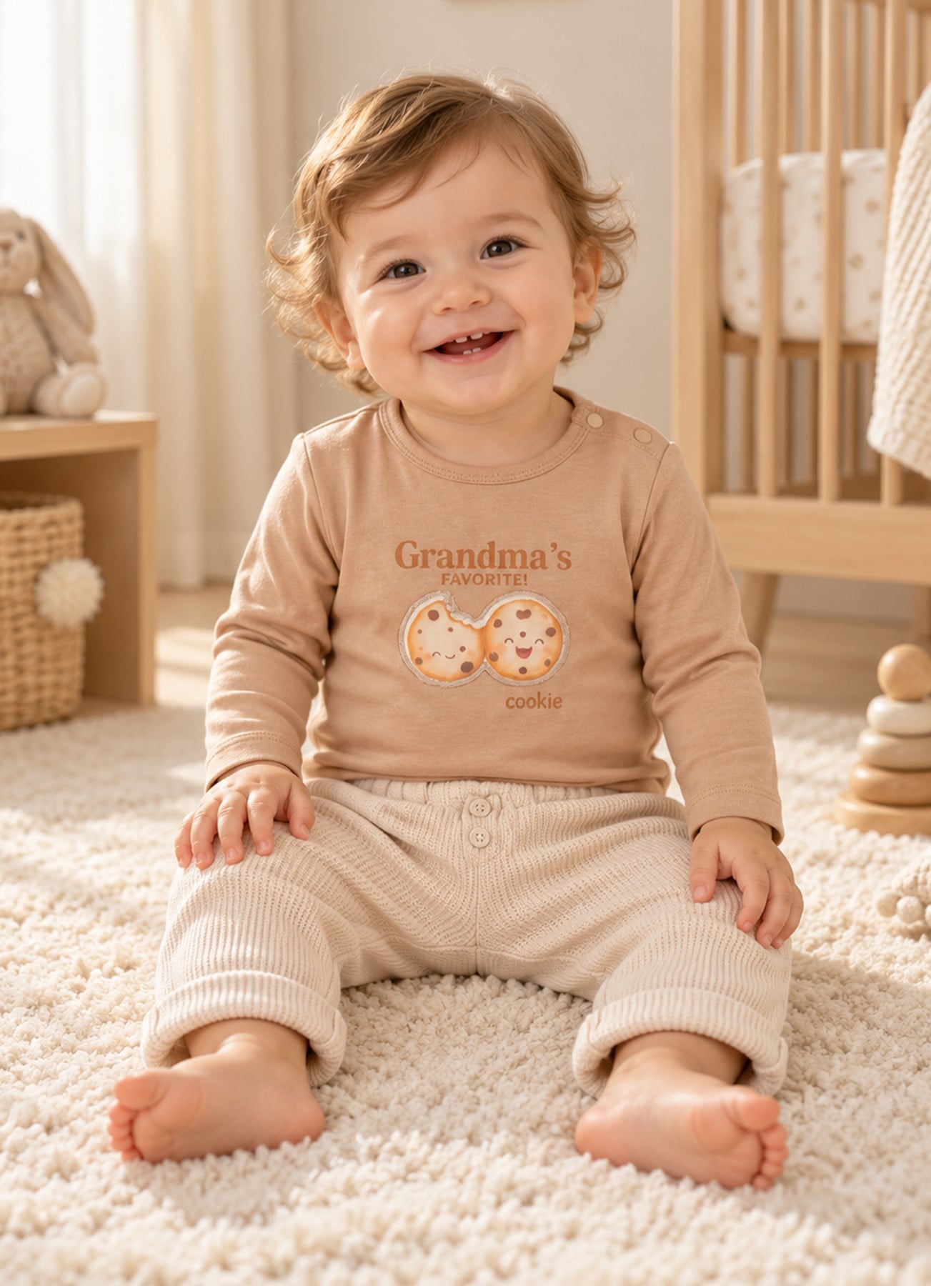 ORGANİK GRANDMA'S COOKIE 2'Lİ TAKIM BEJ