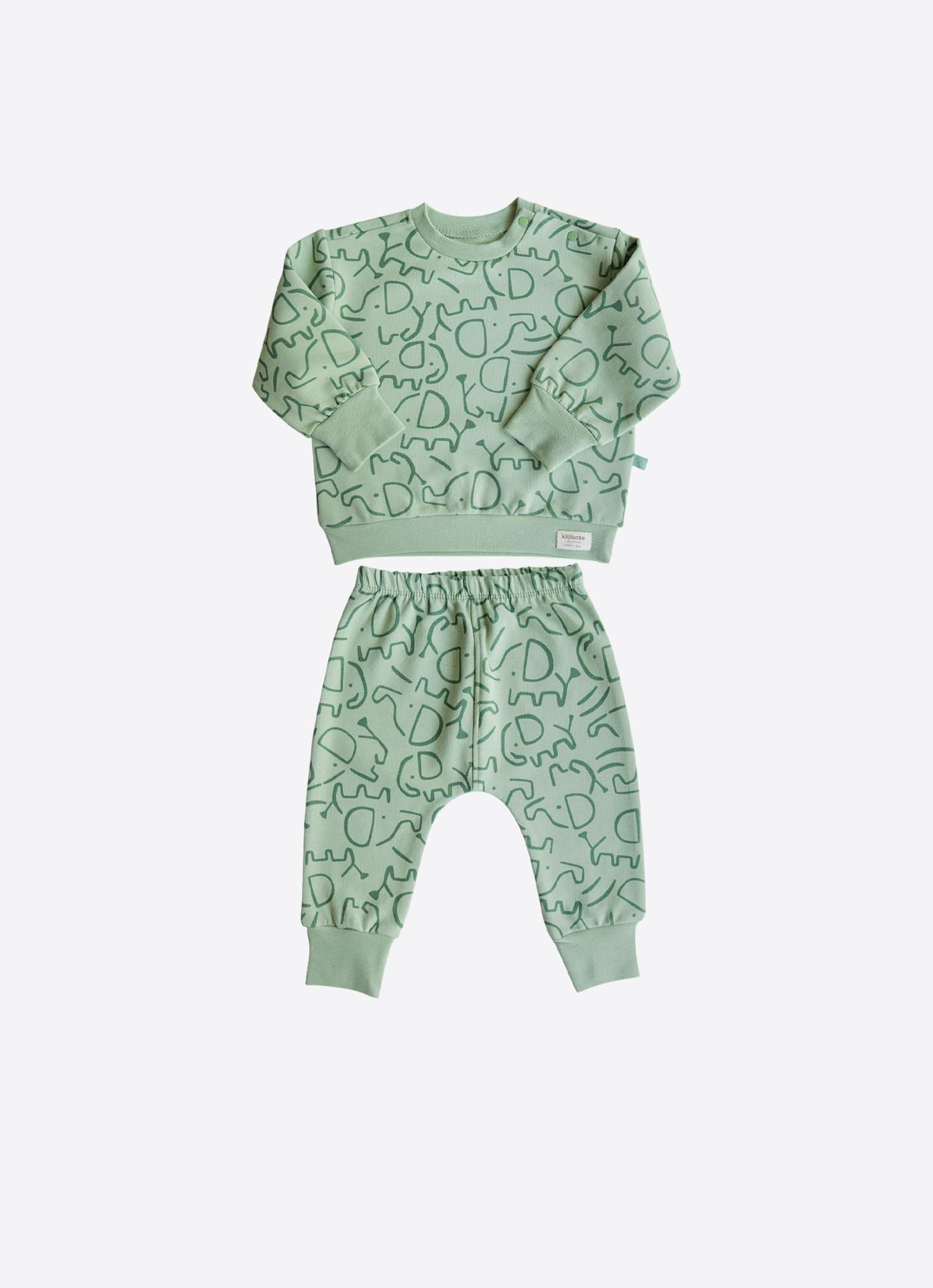 Organik Green Elephant 2'li Takım Yeşil