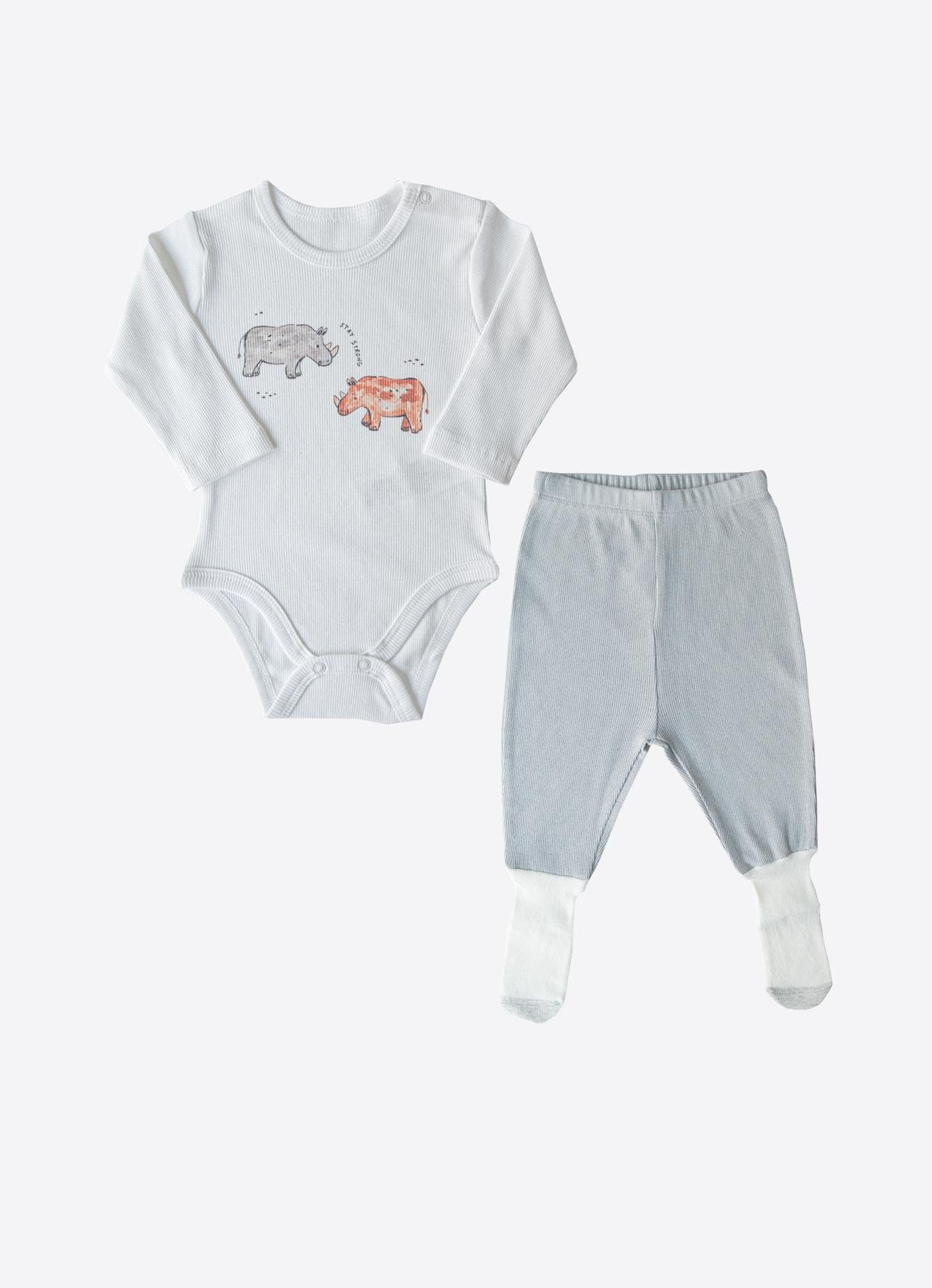 ORGANİK GREGO 2'Lİ TAKIM BEYAZ