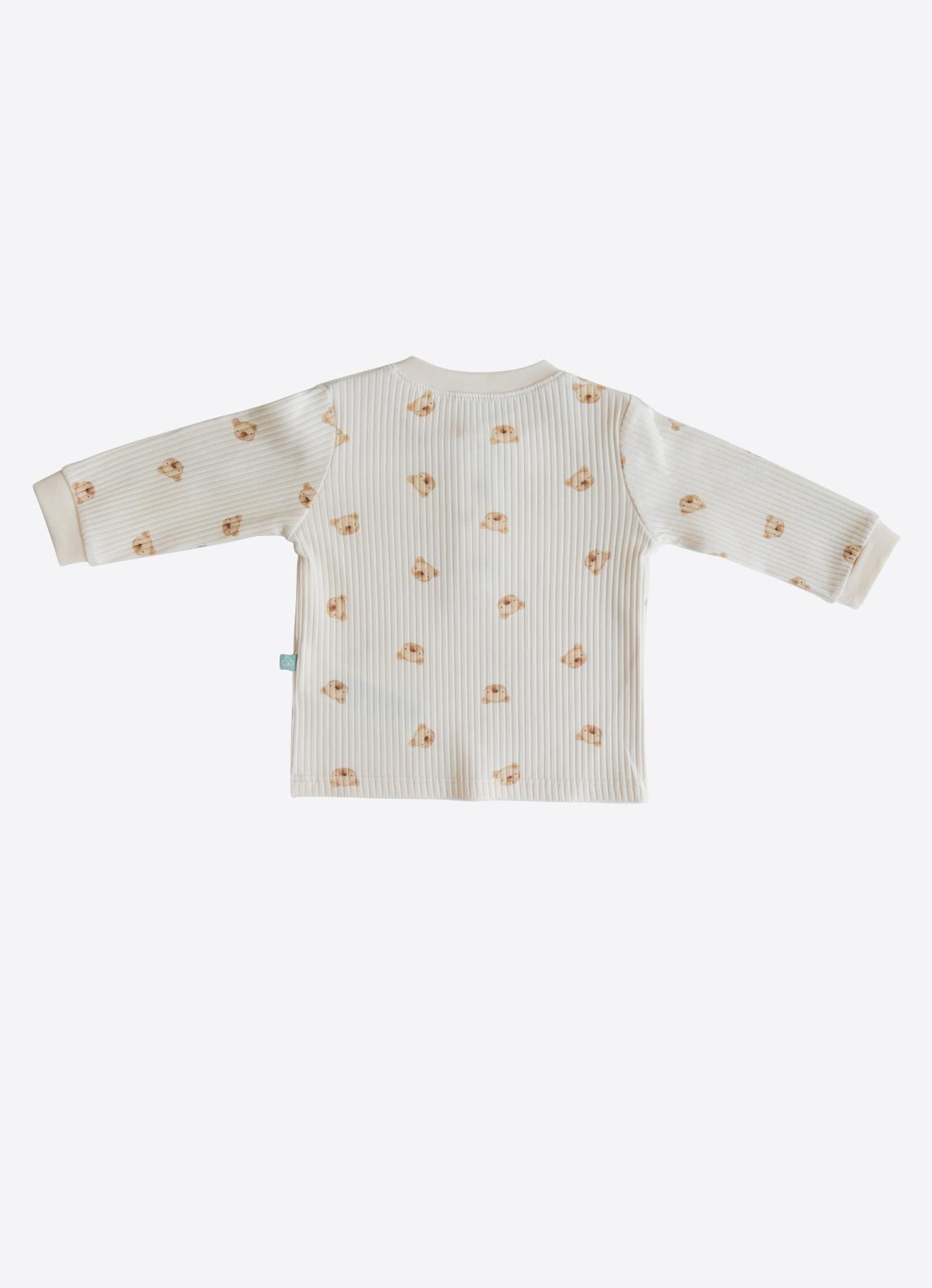 Organik Hector 2'li Pijama Takımı Natural
