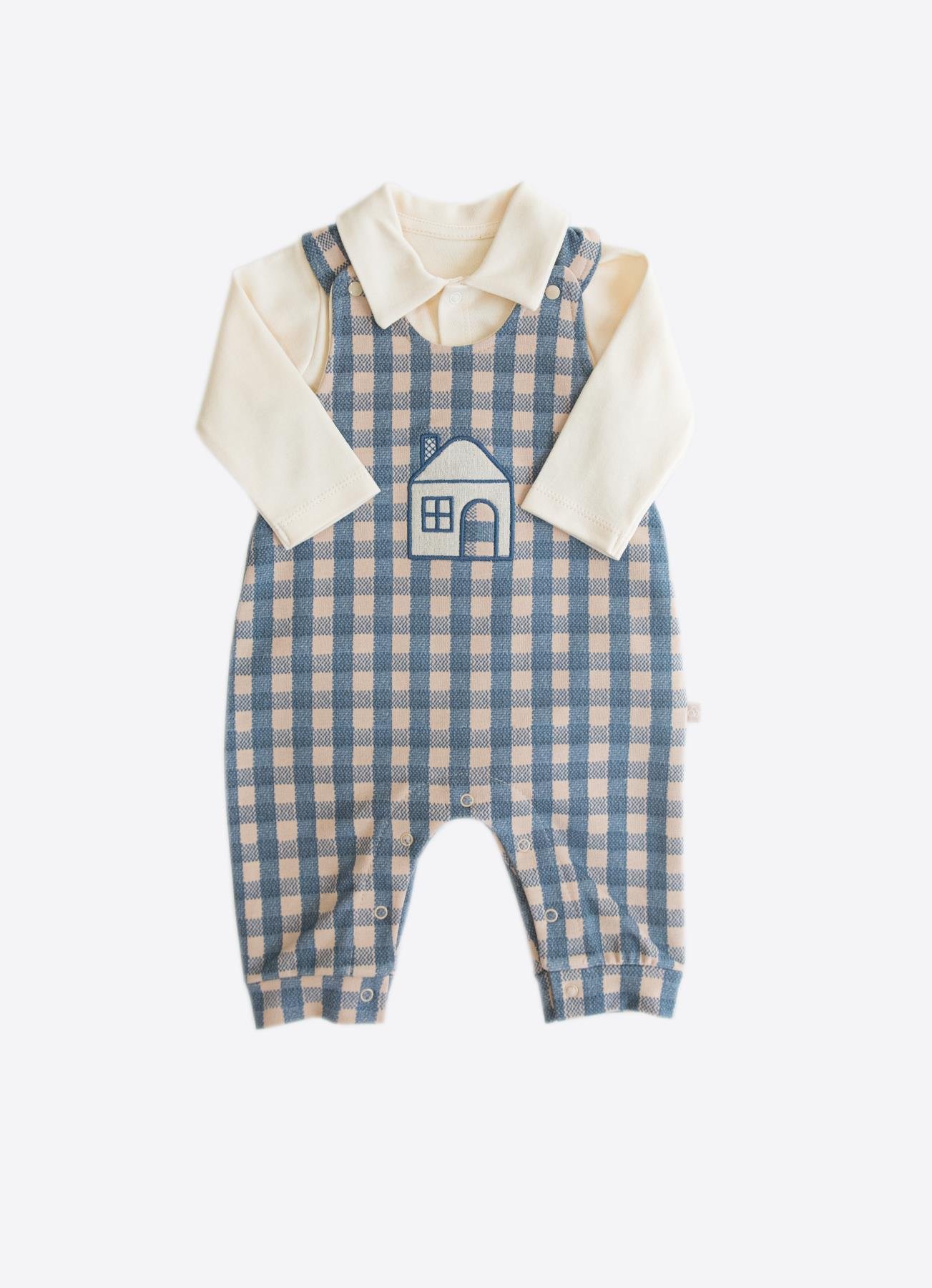 ORGANİK HOME SALOPET 2'Lİ TAKIM MAVİ