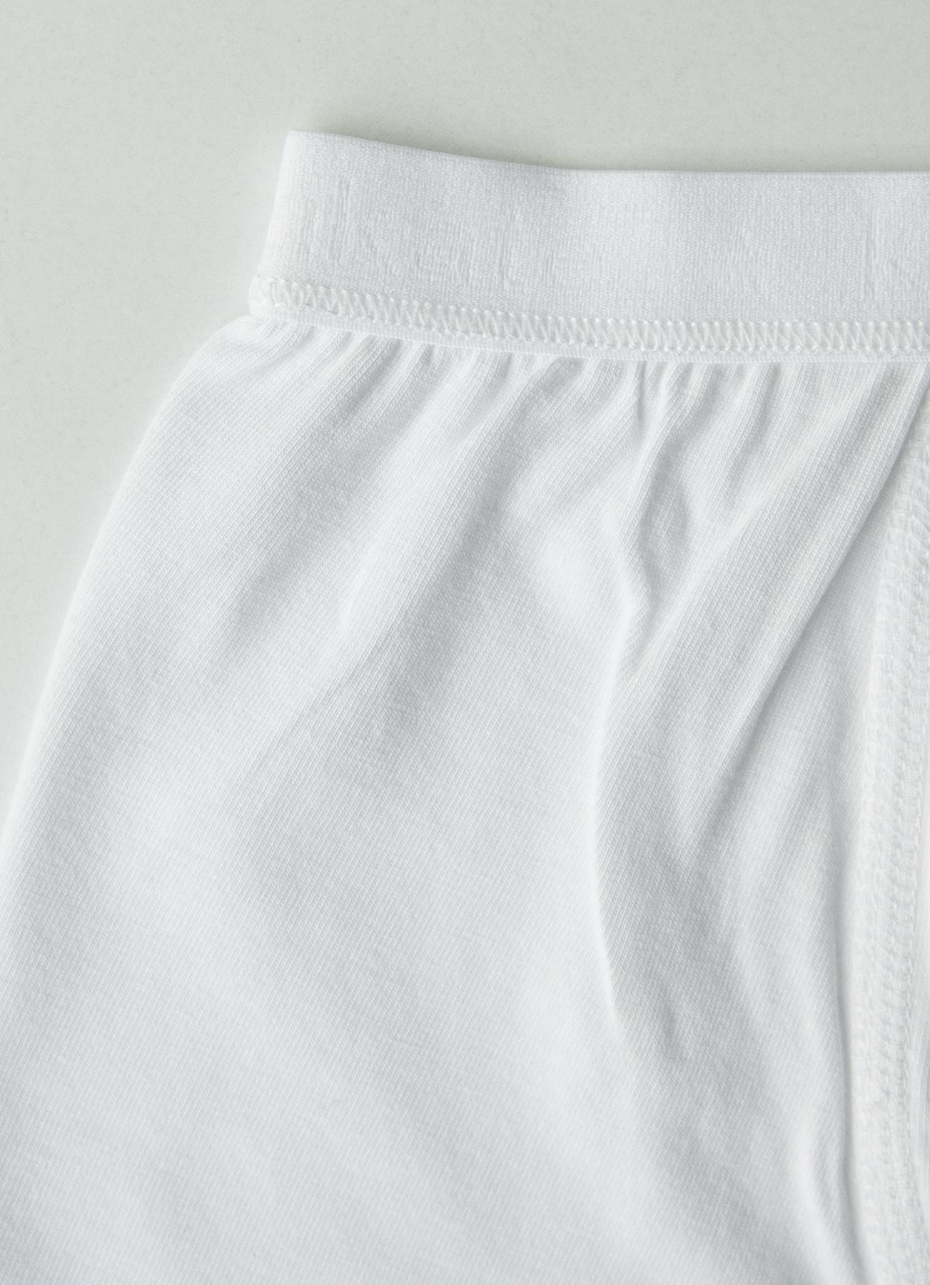 ORGANİK KLASİK 3'LÜ ERKEK BOXER BEYAZ