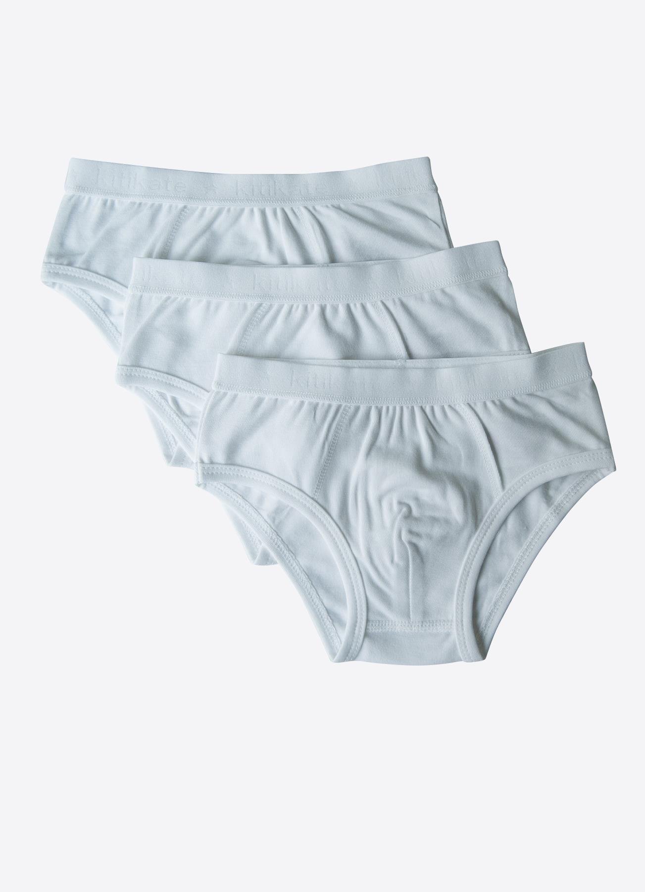 ORGANİK KLASİK ERKEK 3'LÜ KÜLOT BEYAZ