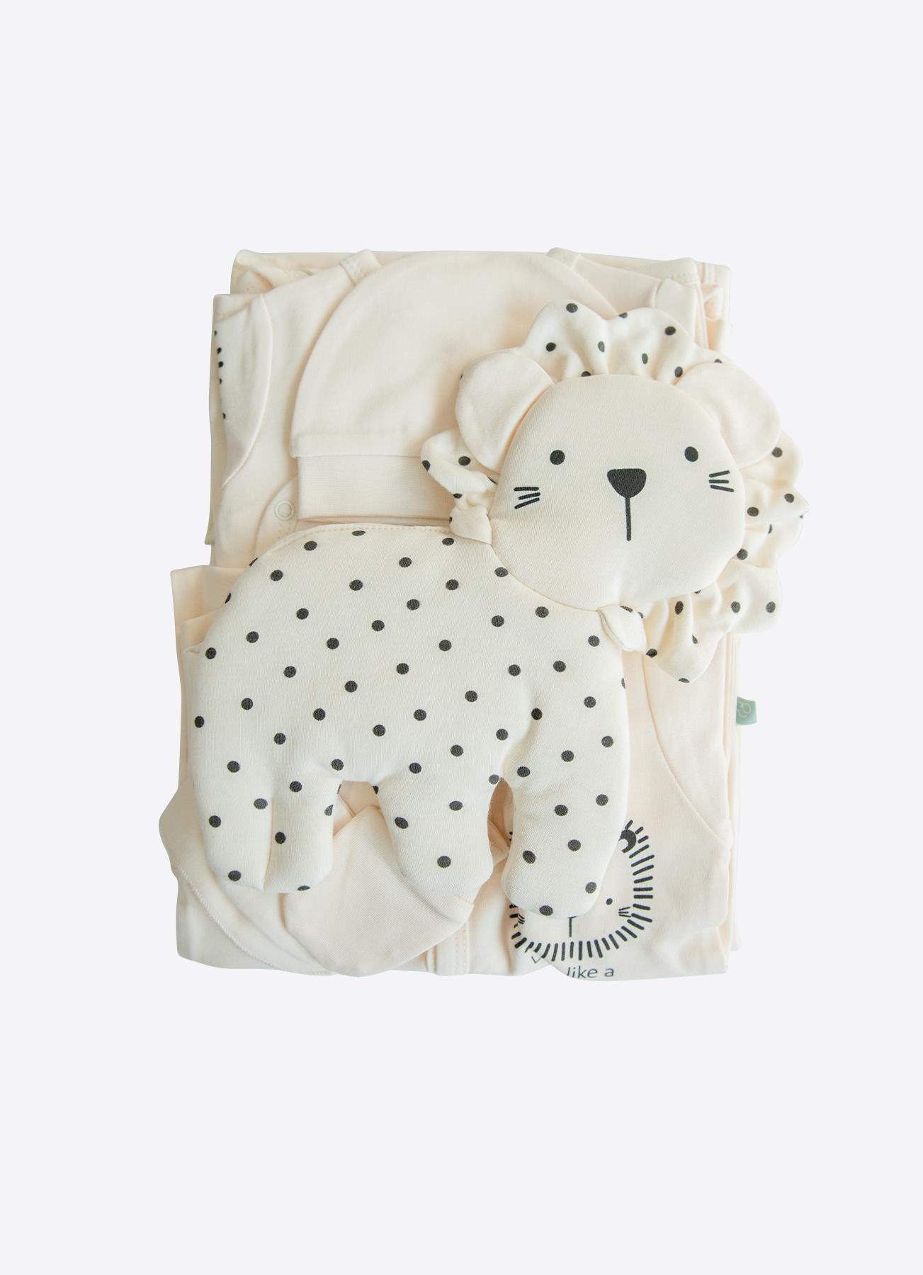 ORGANİK KÜÇÜK ASLAN 12'Lİ ZIBIN SET NATURAL