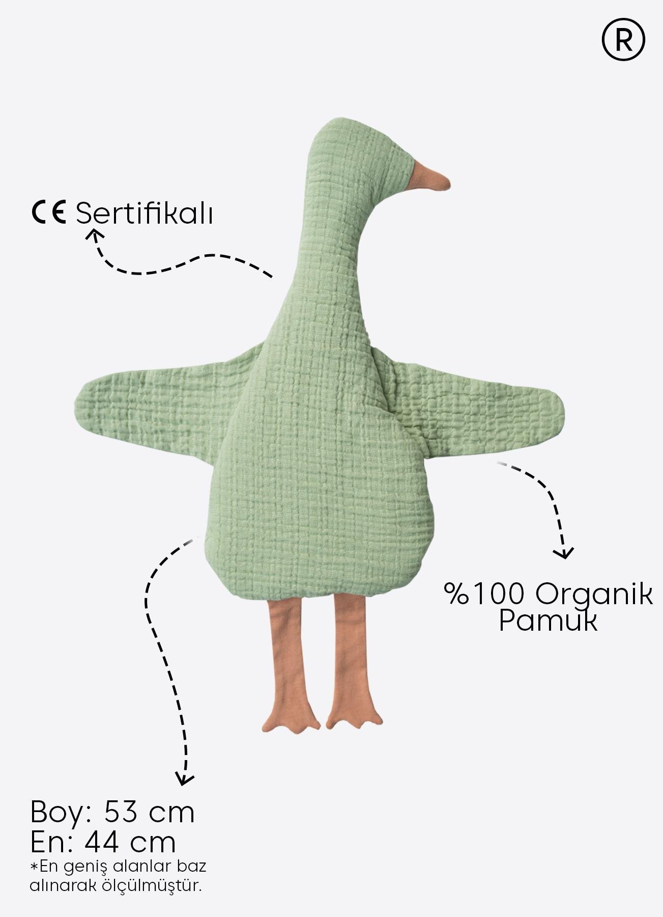 Organik Küçük Ördek Uyku Arkadaşı Yeşil