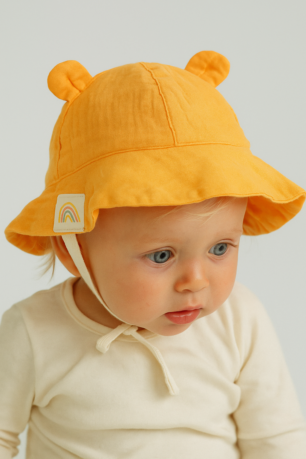 ORGANİK LAMUR ŞAPKA SARI