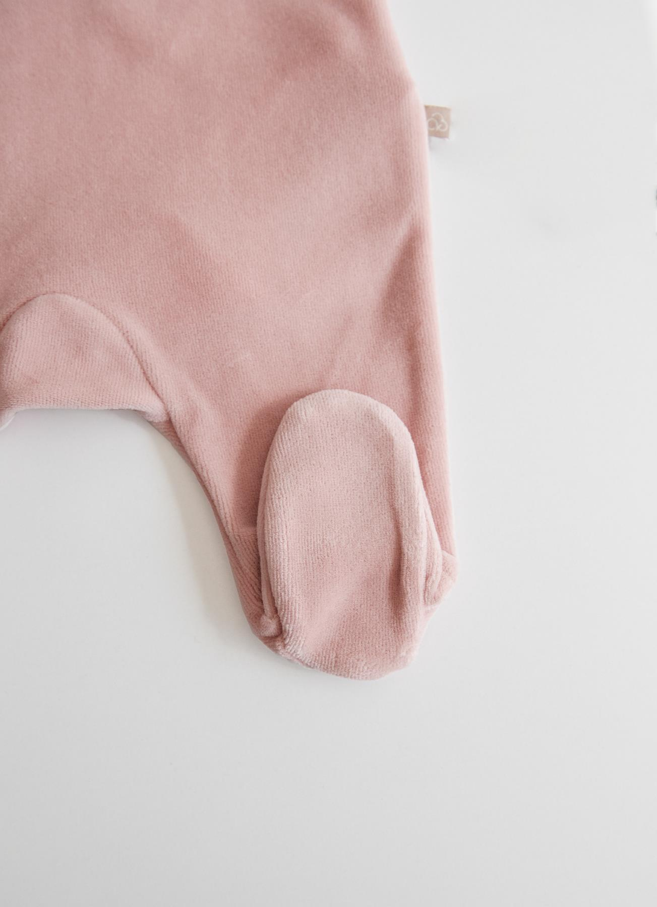 Organik Lily Salopet 2'li Takım Pembe