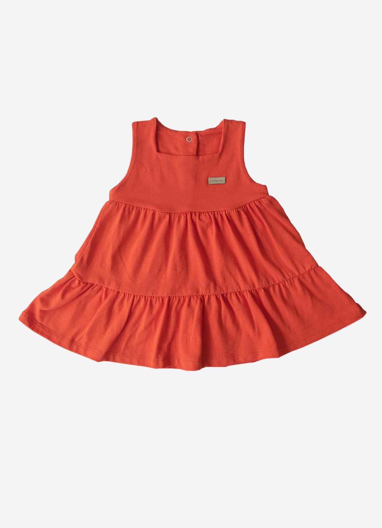 ORGANİK LİMO ELBİSE ÇOCUK BOY KIRMIZI