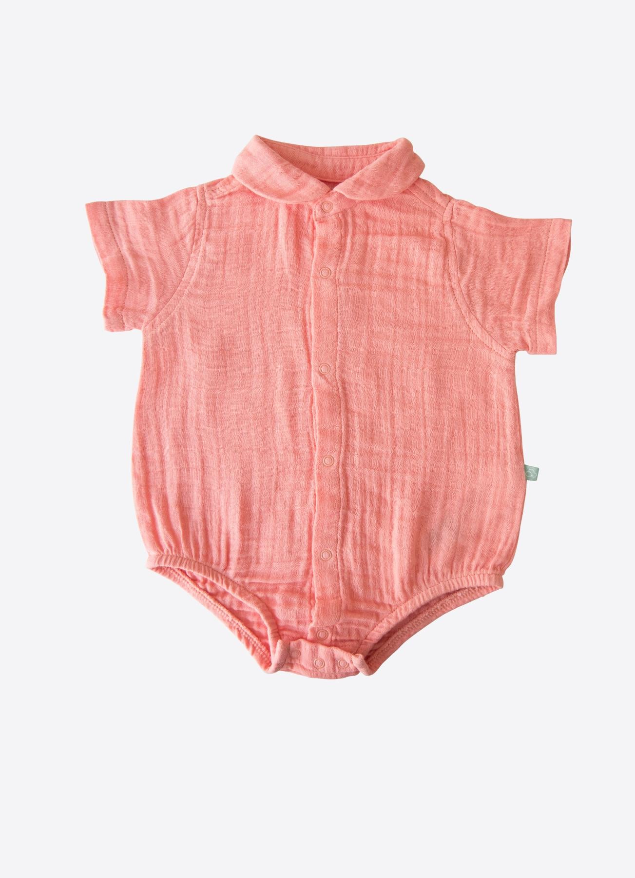 ORGANİK LINDA GÖMLEK BODY PEMBE