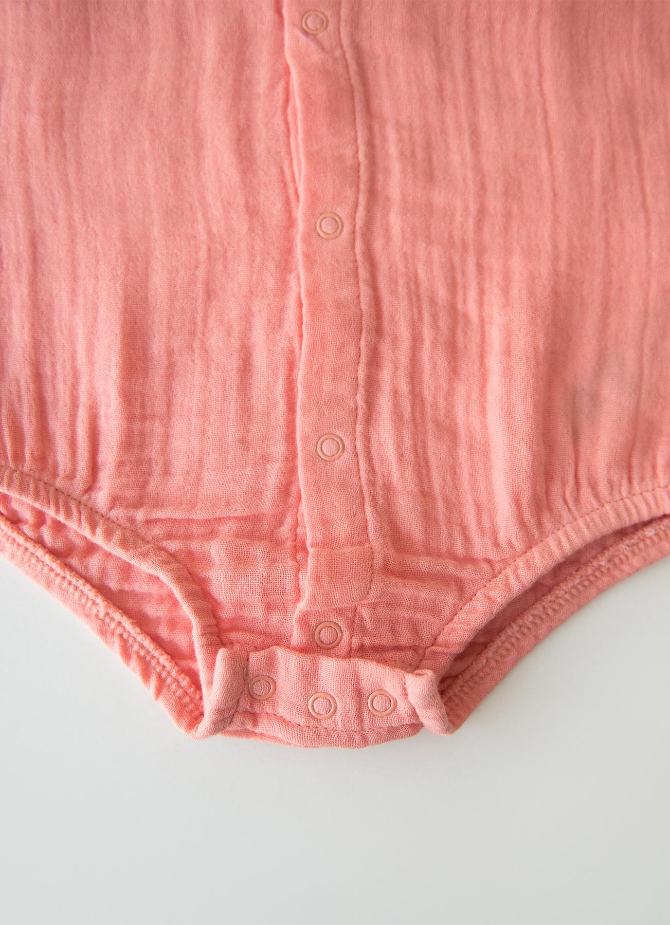 ORGANİK LINDA GÖMLEK BODY PEMBE