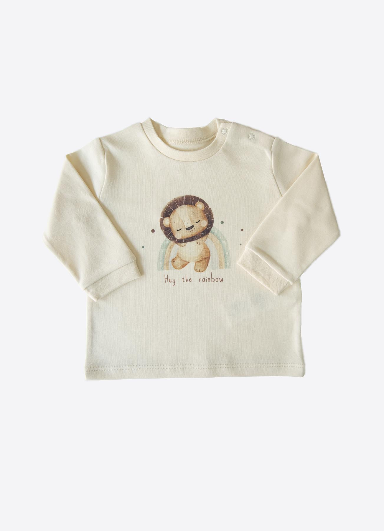 ORGANİK LION HUG 3'LÜ TAKIM NATURAL