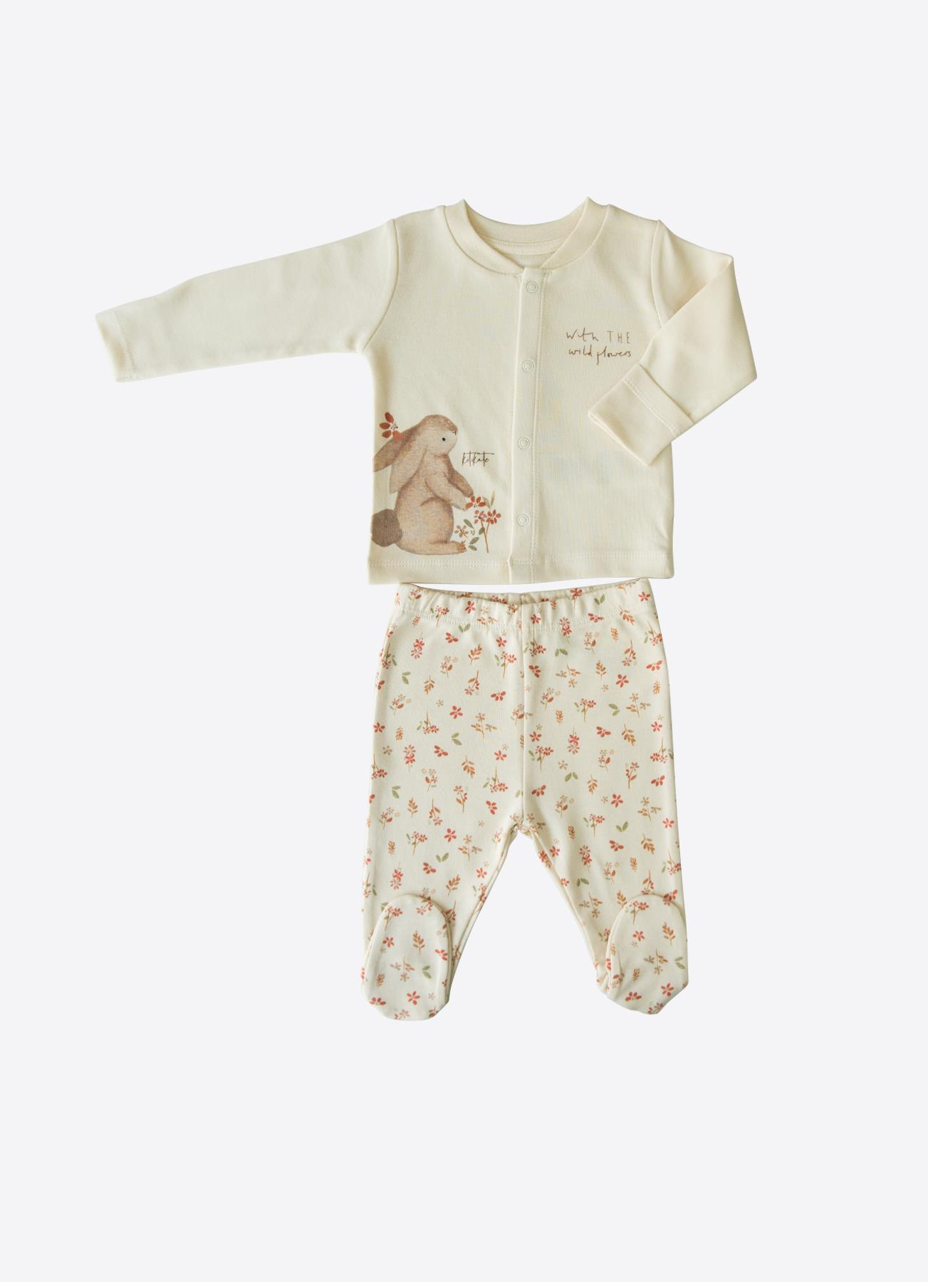 Organik Little Bunny 2'li Takım Natural