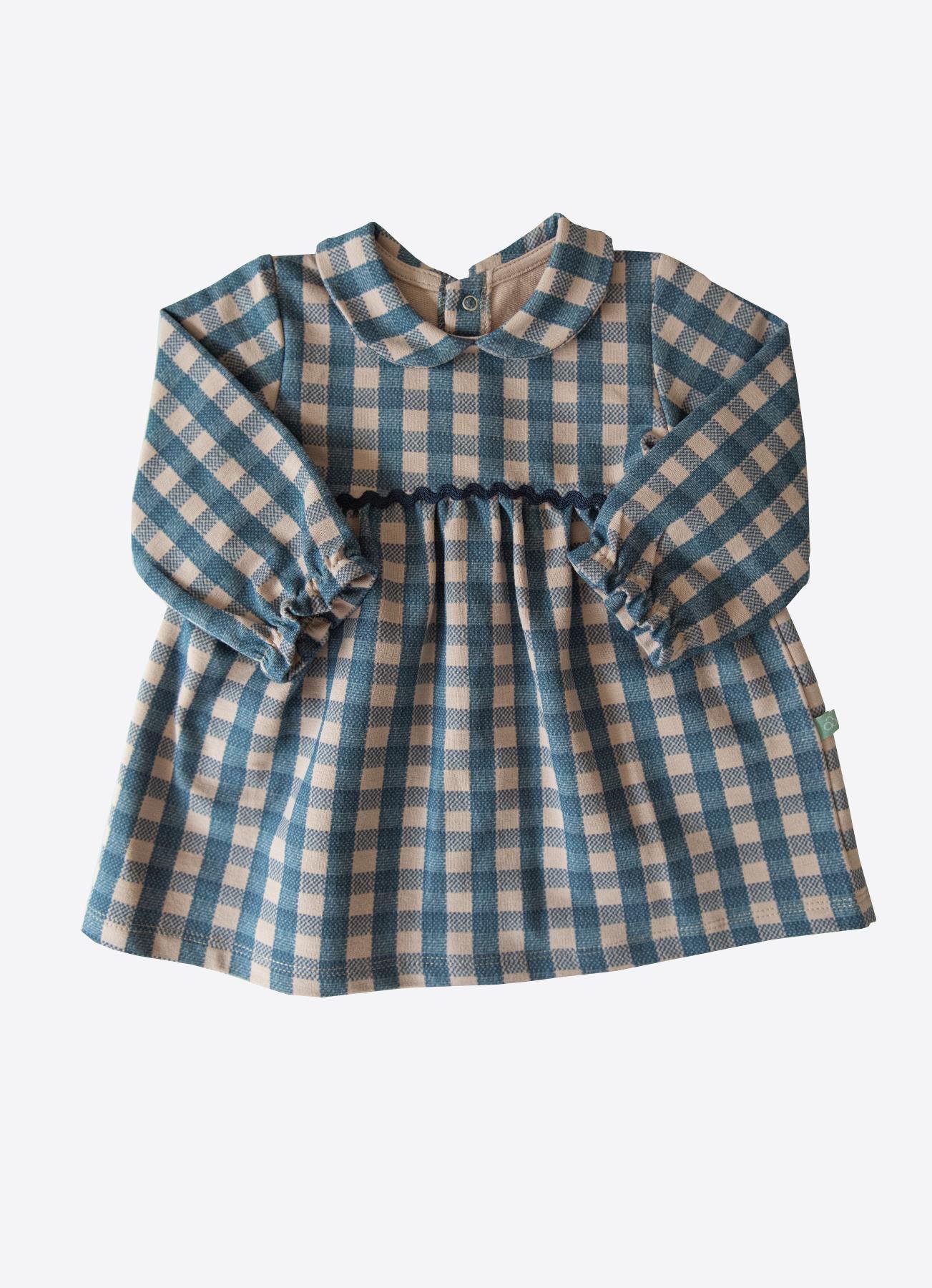 ORGANİK LITTLE FARMER ELBİSE LACİVERT