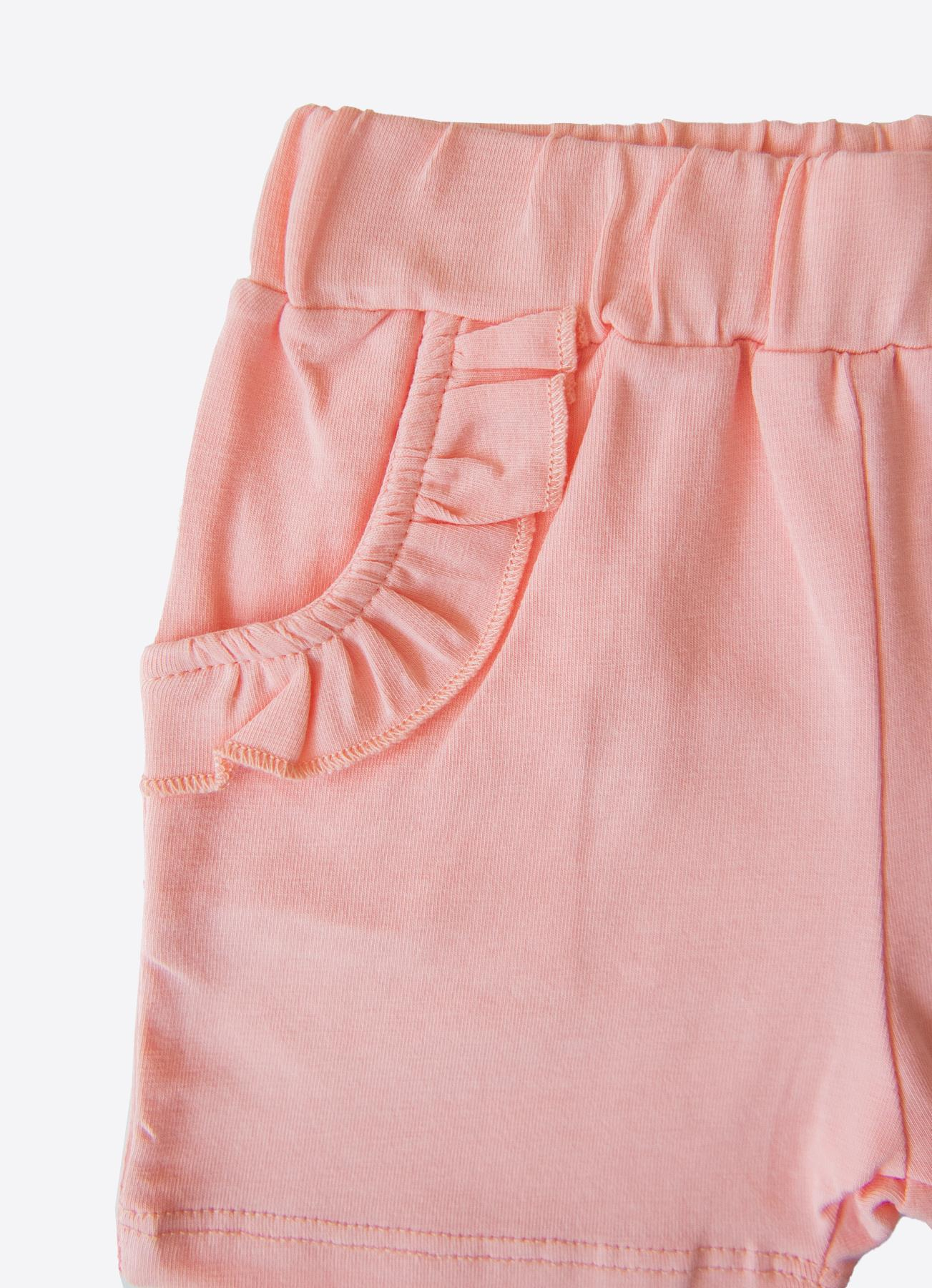 ORGANİK MELLOW 2'Lİ ŞORT SARI-PEMBE