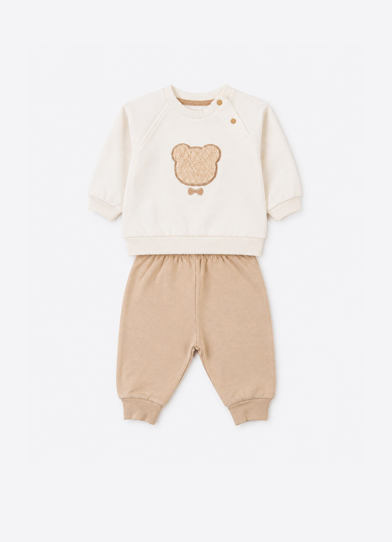 ORGANİK MR BEAR 2'Lİ TAKIM BEJ