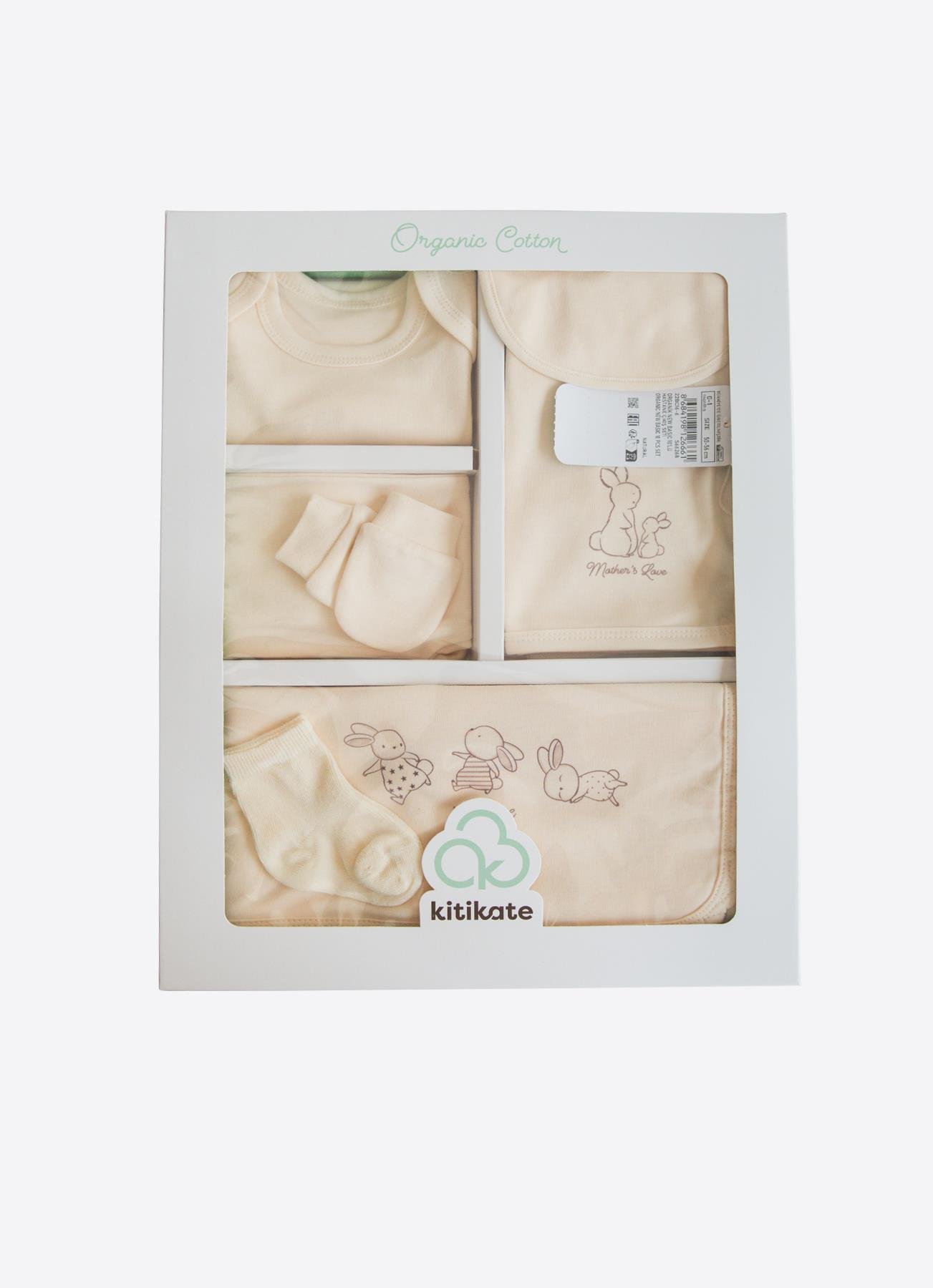 Organik New Basic 10'lu Hastane Çıkış Seti Natural