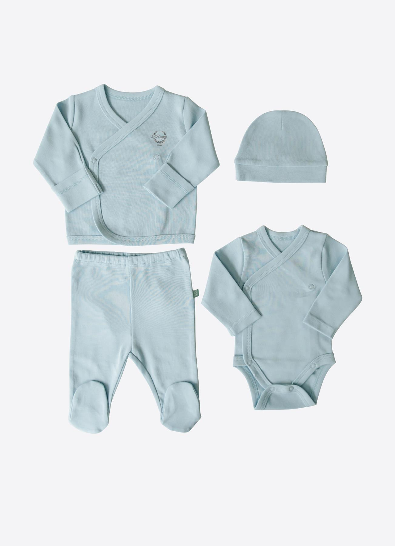 ORGANİK NEW BASIC PREMATÜRE 4'LÜ SET MAVİ
