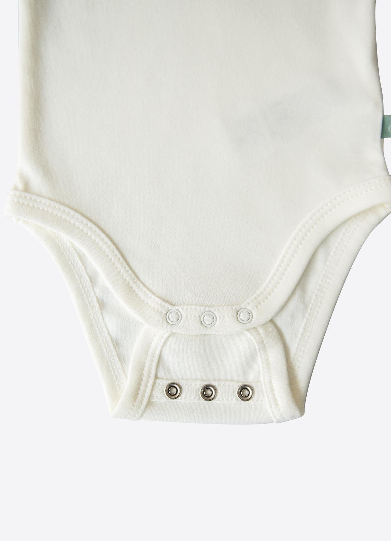 ORGANİK NEW BASIC UZAYAN ATLET BODY BEBEK BOY EKRU