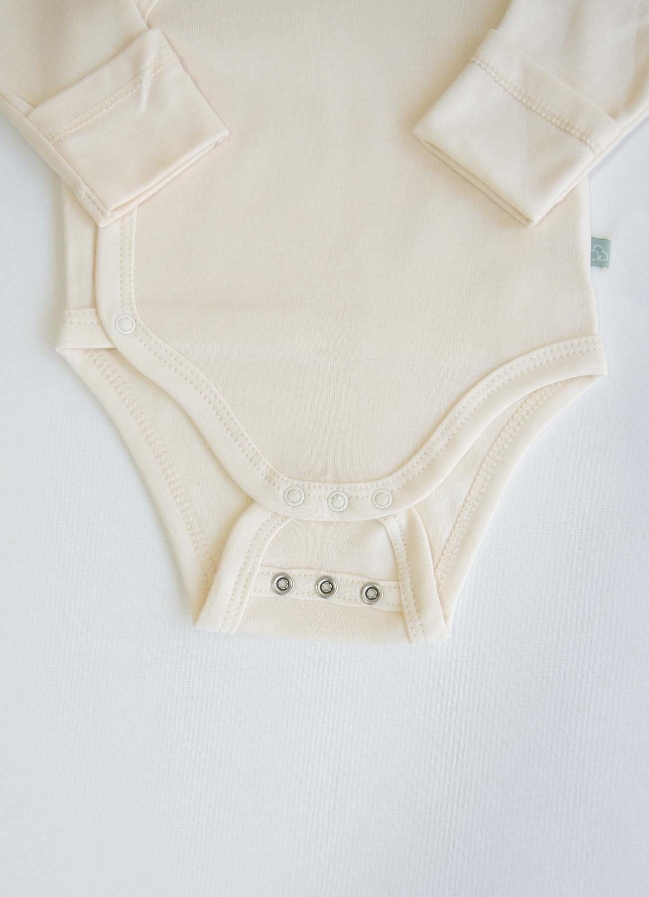 Organik New Basic  Uzayan Kruvaze Uzun Kol Body Natural