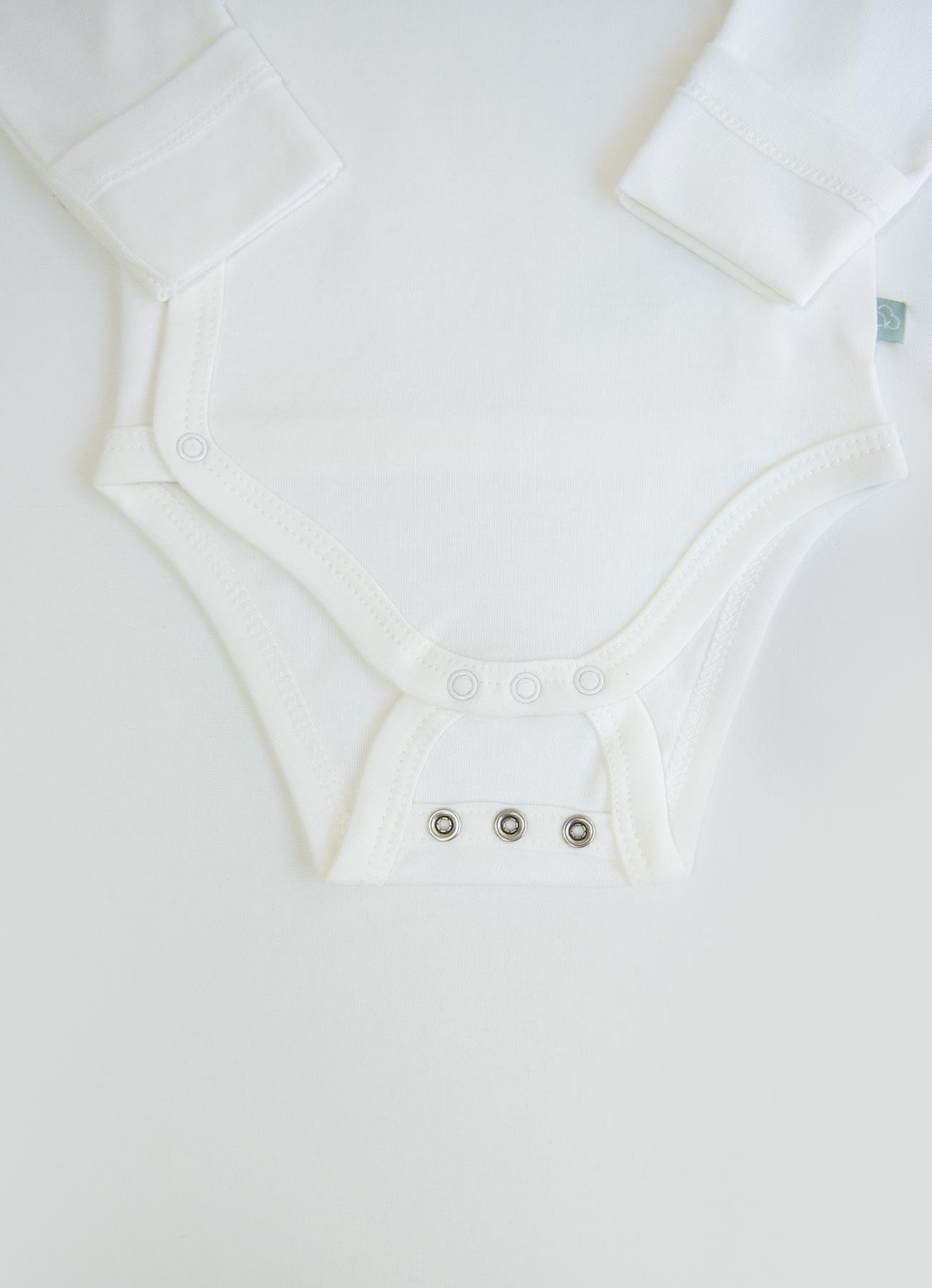 Organik New Basic Uzayan Kruvaze Uzun Kol Body Ekru