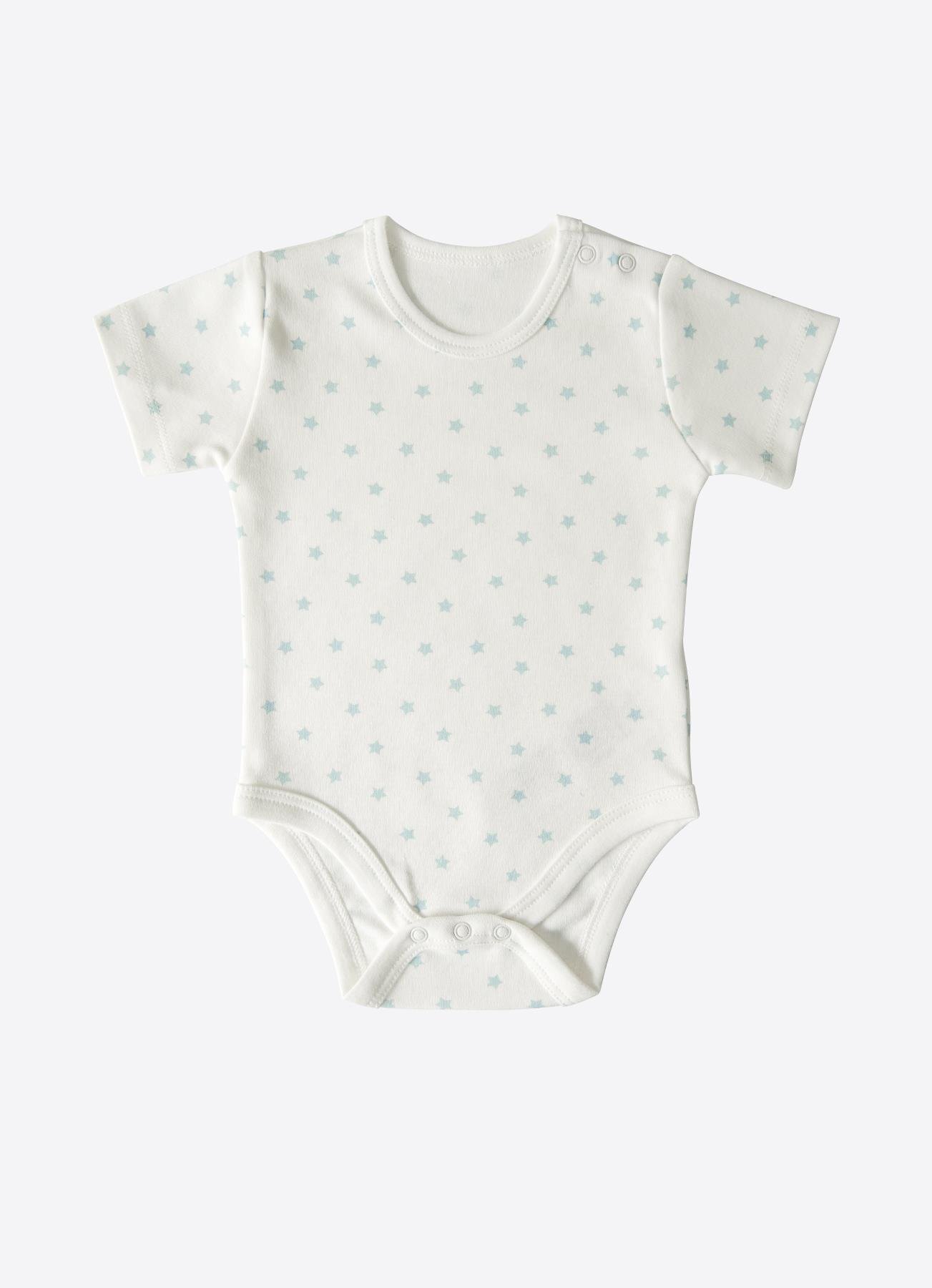 ORGANİK NEW DREAMS 3'LÜ KISA KOL BODY MAVİ