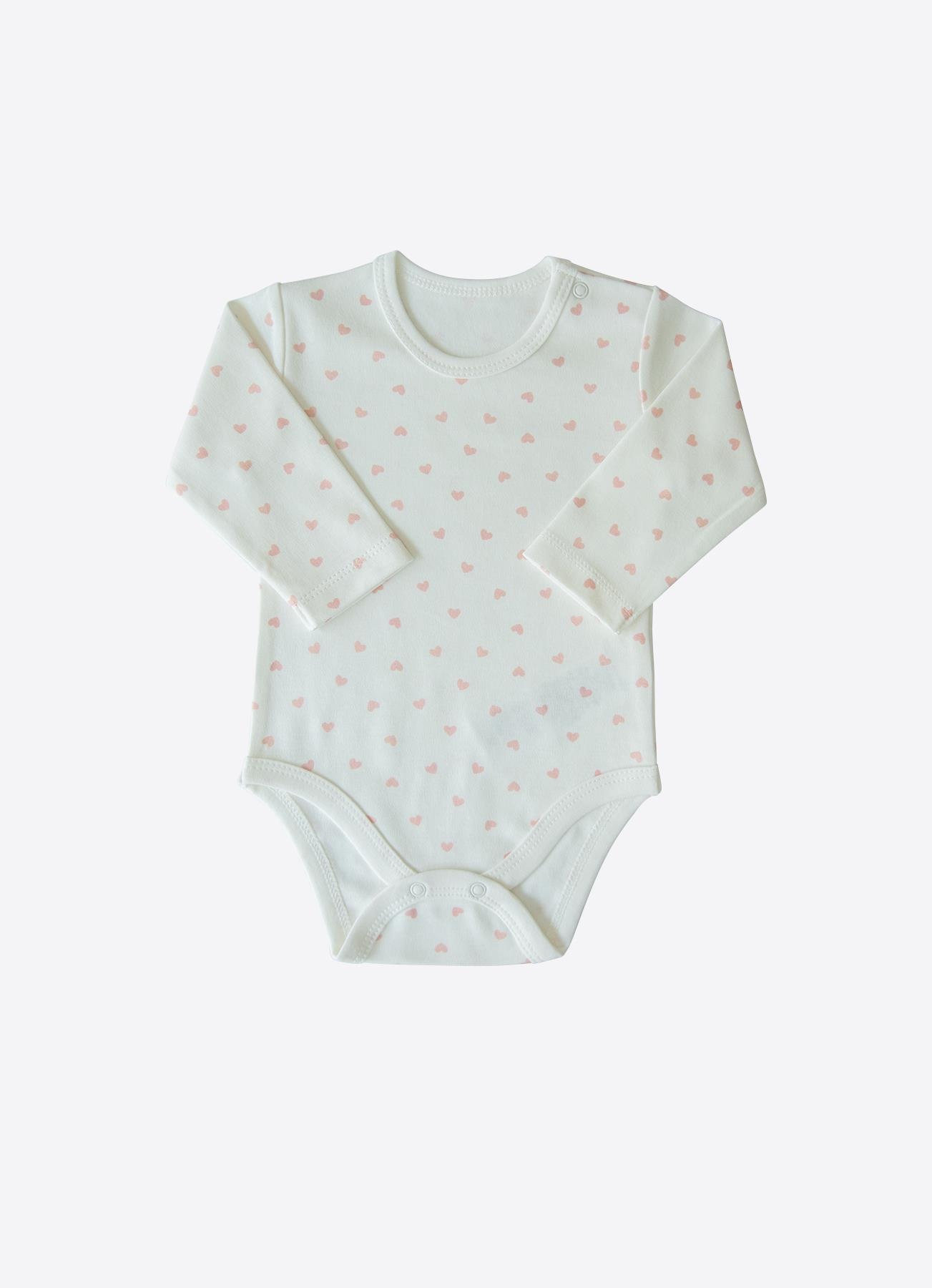 ORGANİK NEW DREAMS 3'LÜ UZUN KOL BODY PEMBE