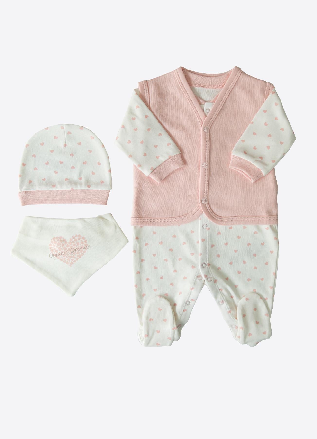 ORGANİK NEW DREAMS 4'LÜ TULUM SET PEMBE
