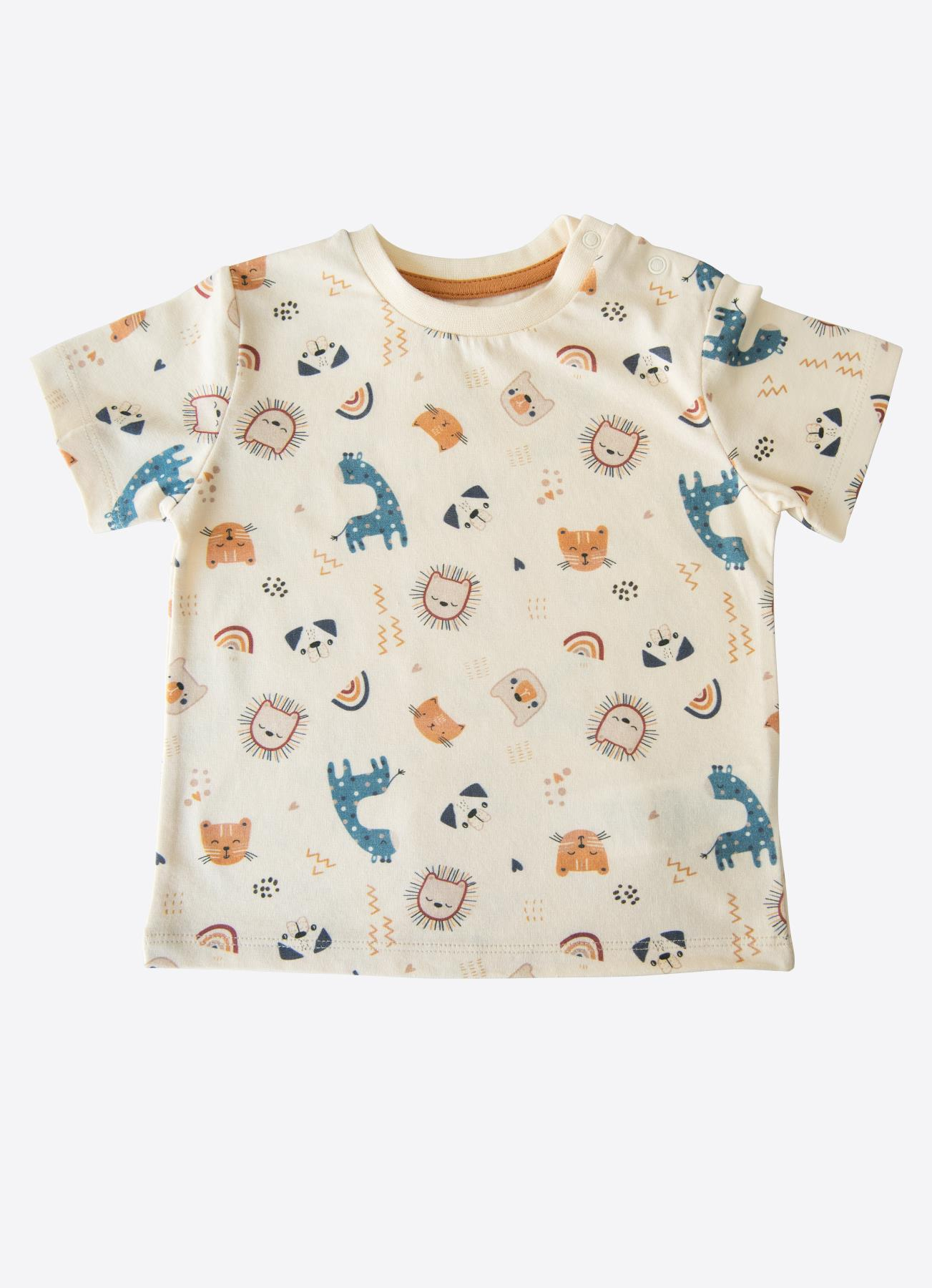 ORGANİK NOA 2'Lİ T-SHIRT HARDAL