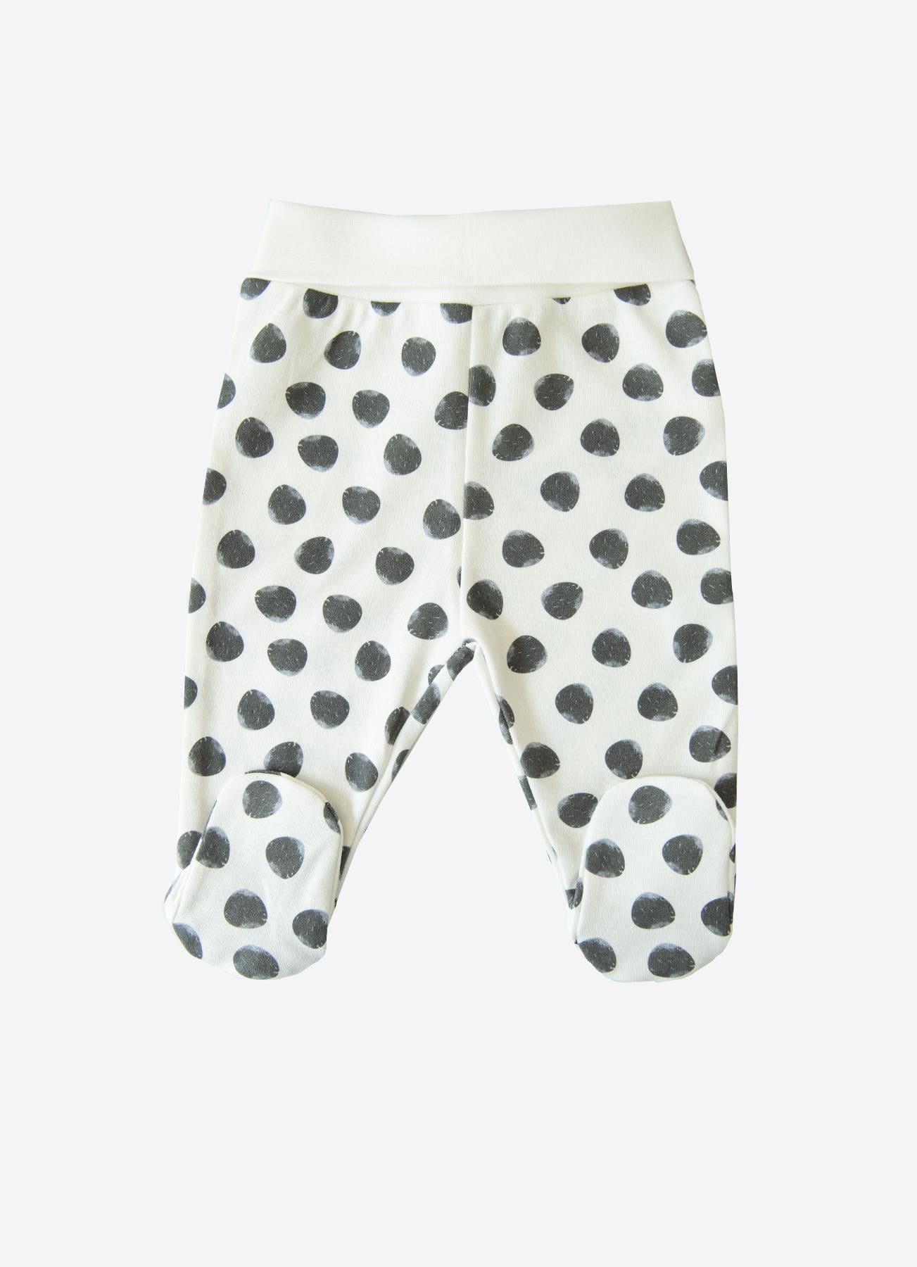 Organik Panda 4'lü Zıbın Set Ekru