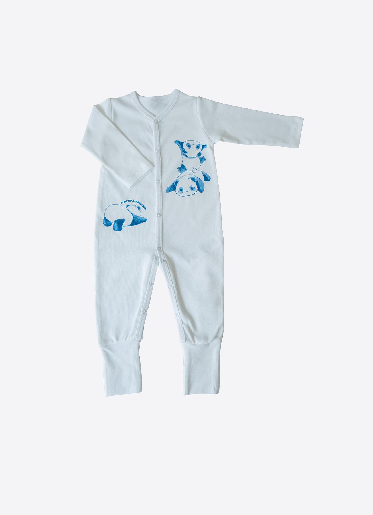 ORGANİK PANDA ZUBY 3'LÜ TULUM MAVİ