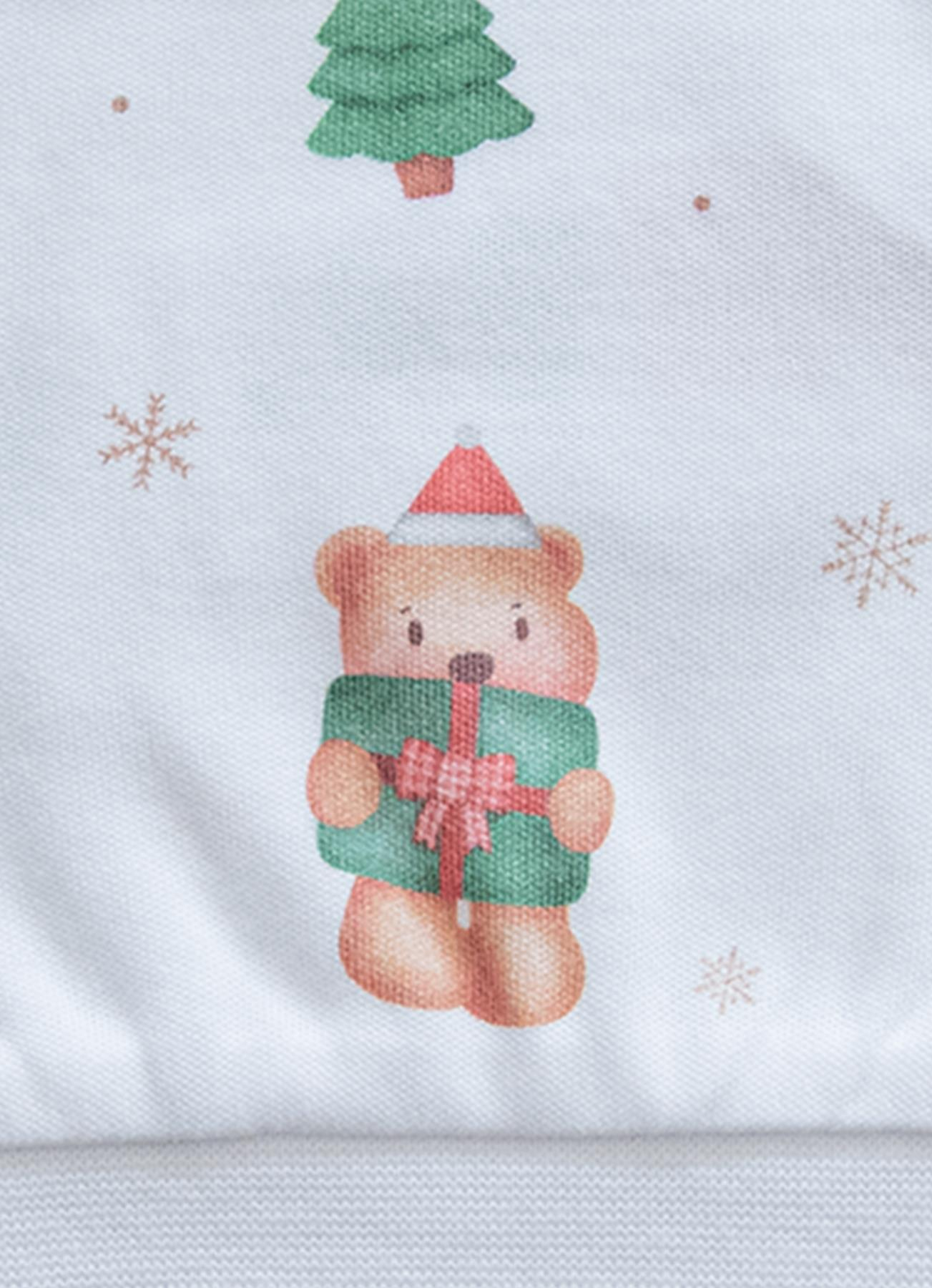 ORGANİK PINE BEAR 3'LÜ TAKIM BEYAZ