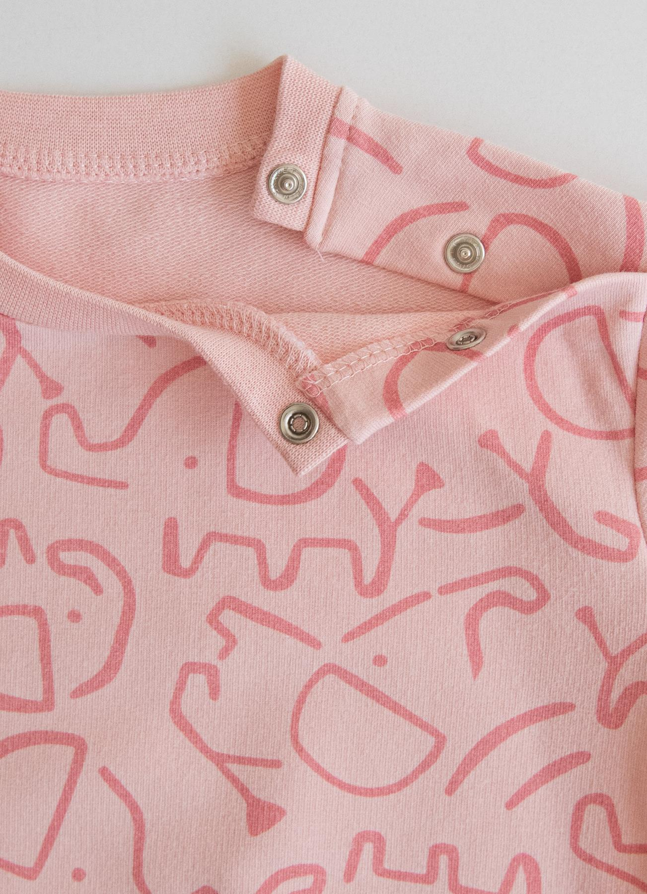 ORGANİK PINK ELEPHANT 2'Lİ TAKIM PEMBE