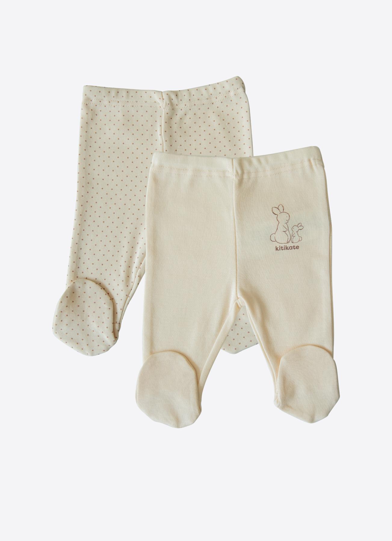 ORGANİK PREMATÜRE 2'Lİ PANTOLON NATURAL