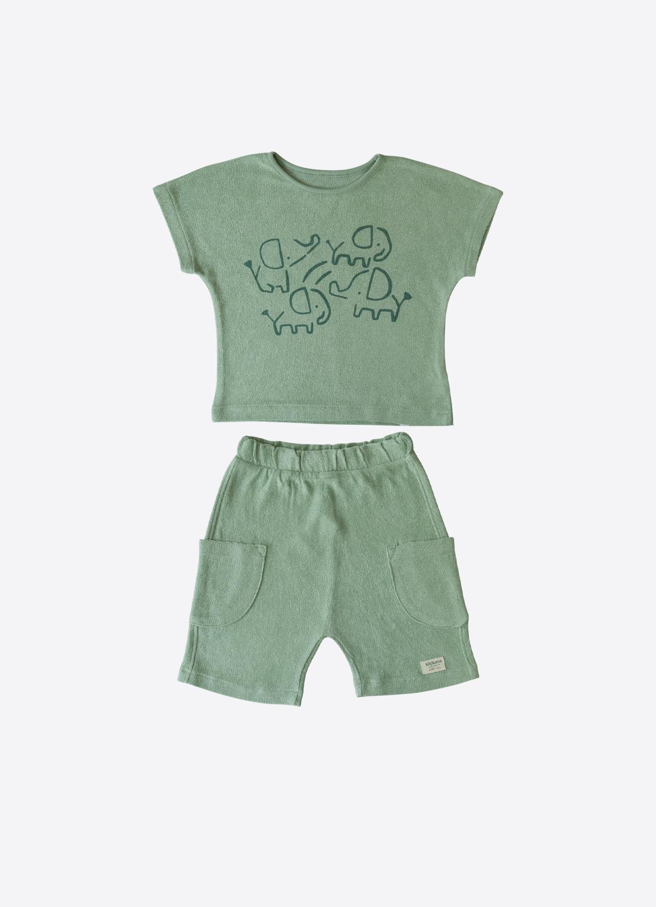 Organik Premium Havlu 2'li Takım Yeşil