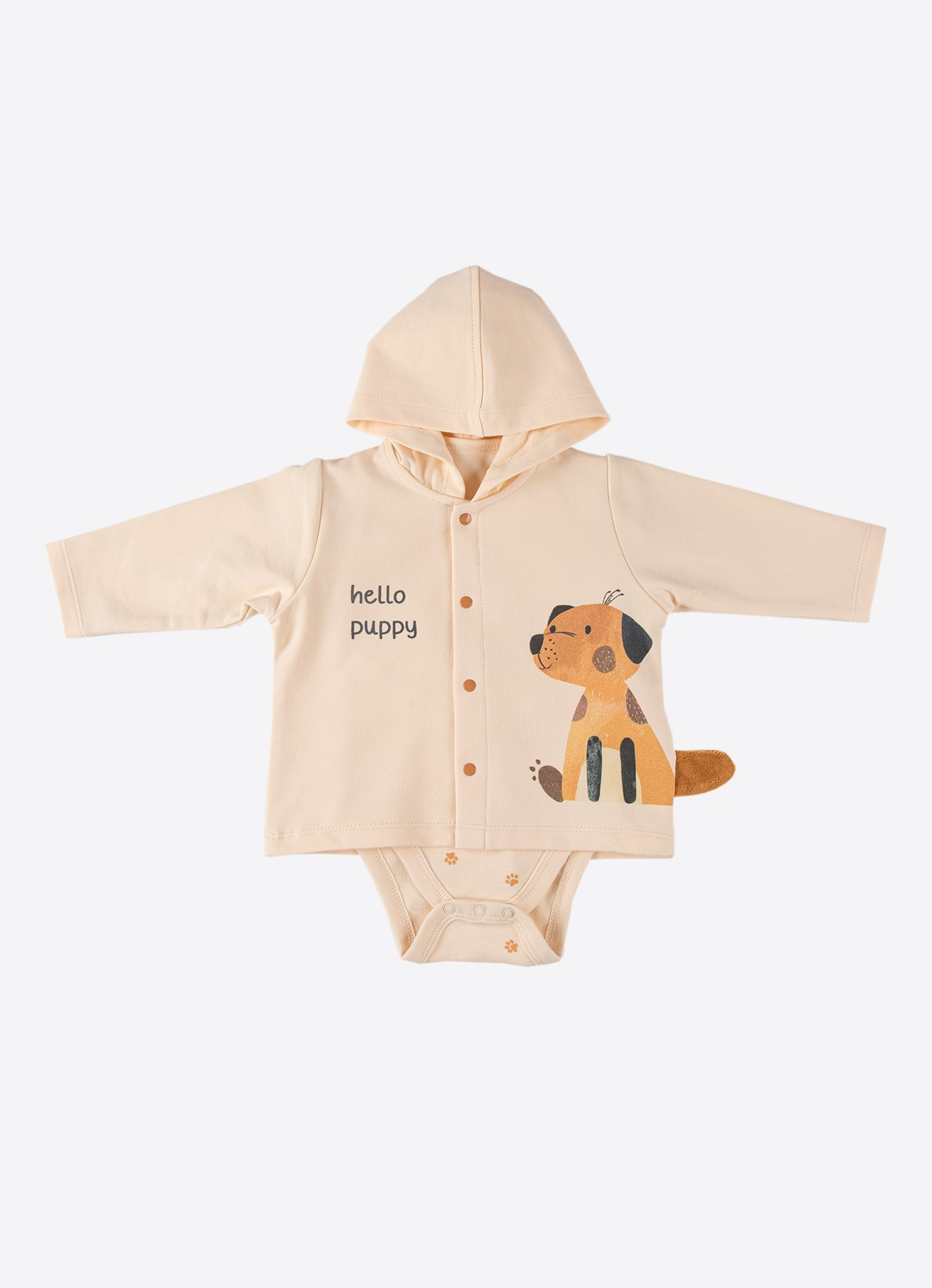 ORGANİK PUPPY 3'LÜ TAKIM KAHVERENGİ