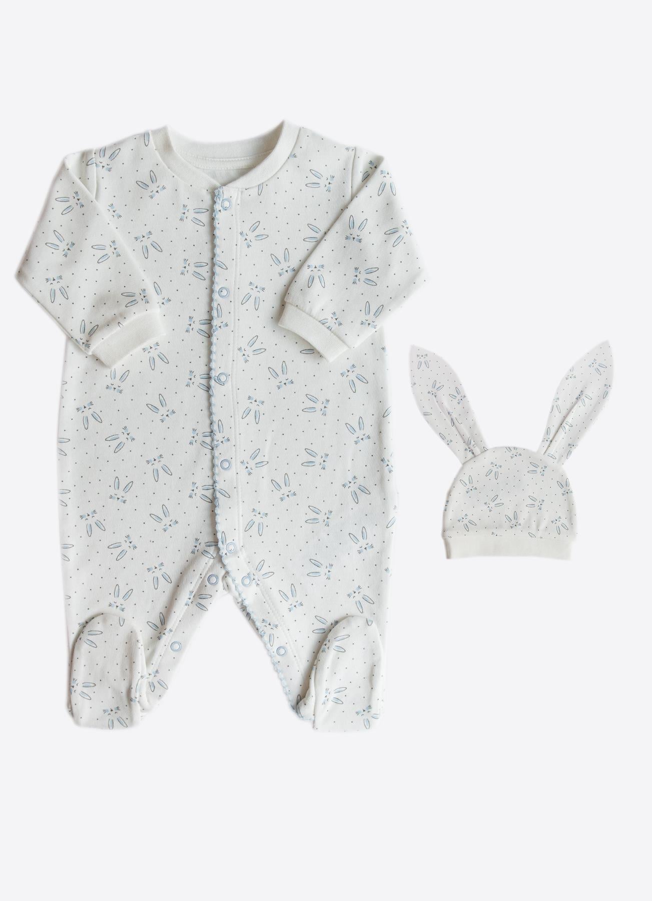 ORGANİK RABBIT ŞAPKALI TULUM MAVİ