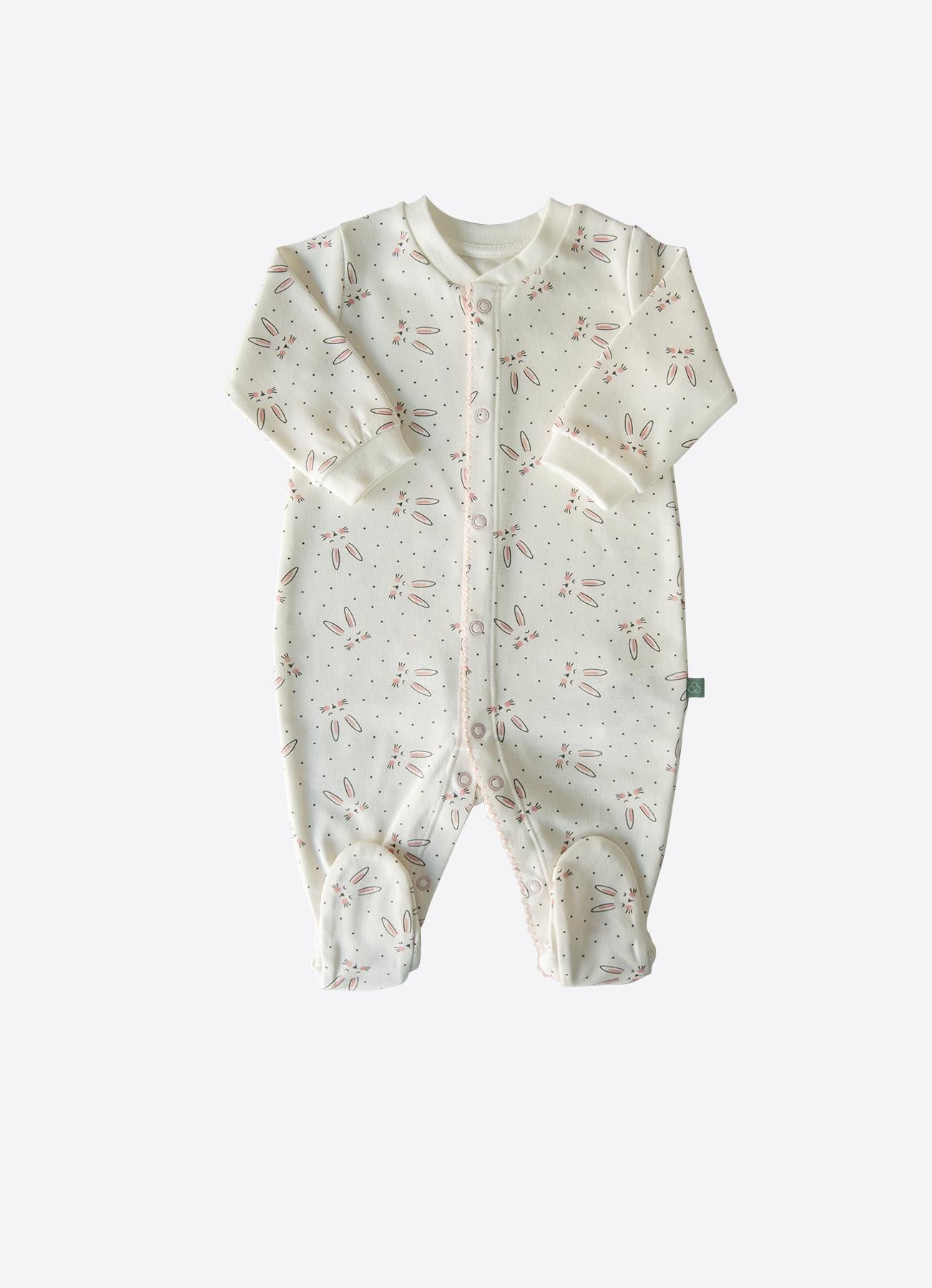 ORGANİK RABBIT ŞAPKALI TULUM PEMBE