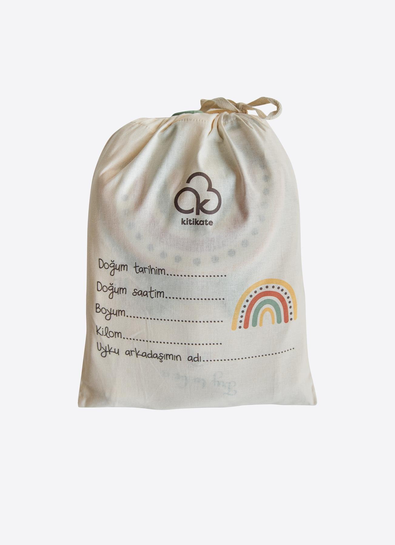 ORGANİK RAINBOW 12'Lİ HASTANE ÇIKIŞ SETİ YEŞİL