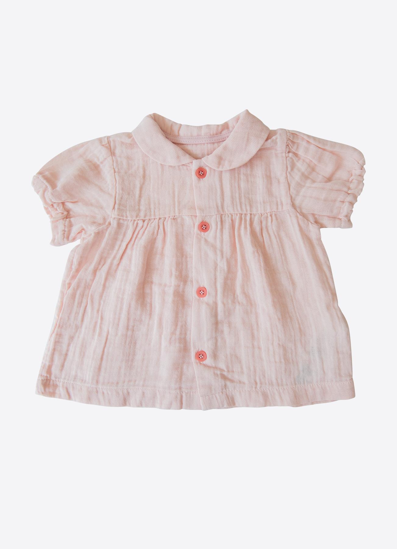 ORGANİK RITA MÜSLİN TOPDONLU 2'Lİ TAKIM PEMBE